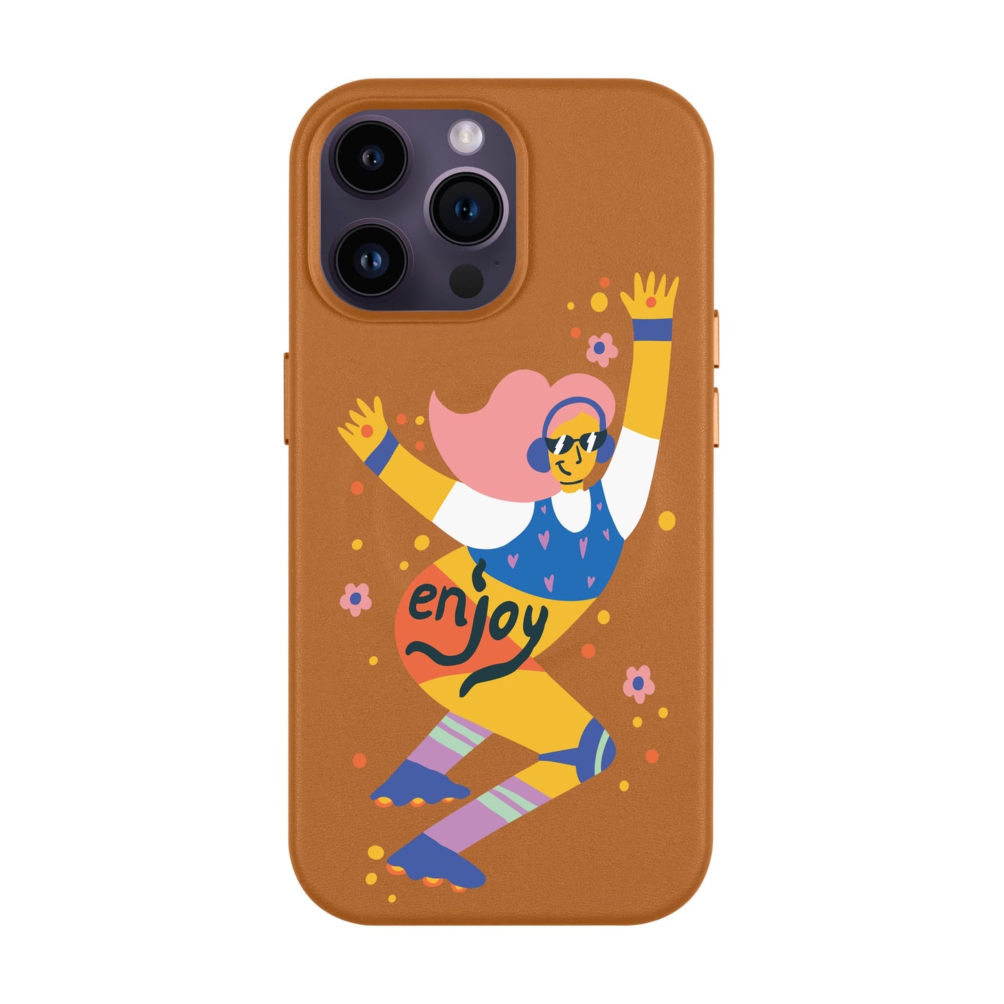 ENJOY-iPhone 14 Pro Max Leather Kılıf MagSafe Özellikli
