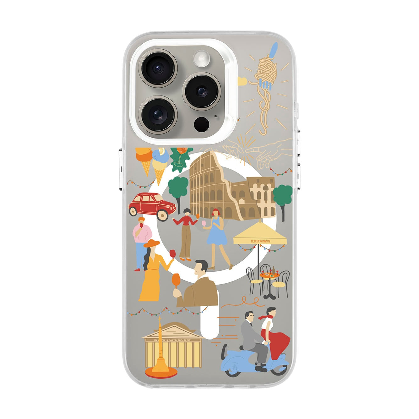 ROMA-iPhone 15 Pro Hold Kılıf MagSafe Özellikli
