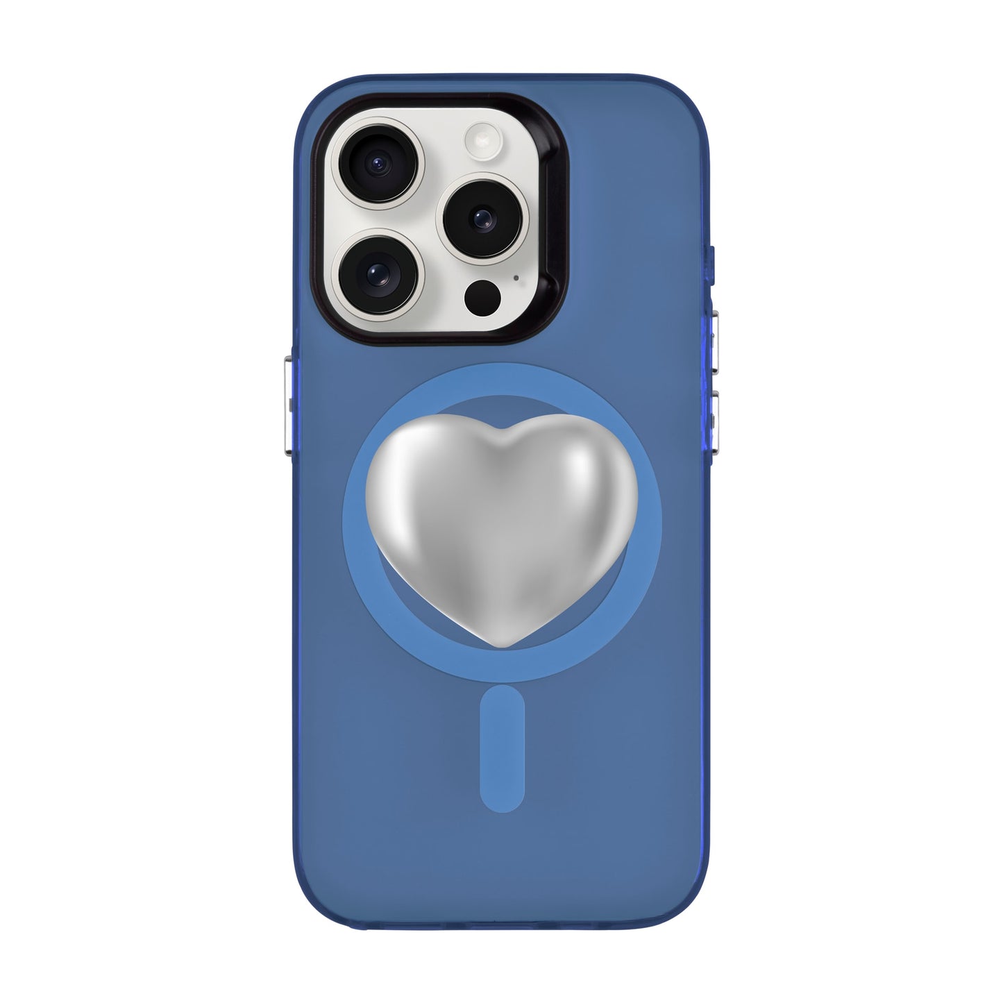 SILVER HEART-iPhone 15 Pro Hold Kılıf MagSafe Özellikli