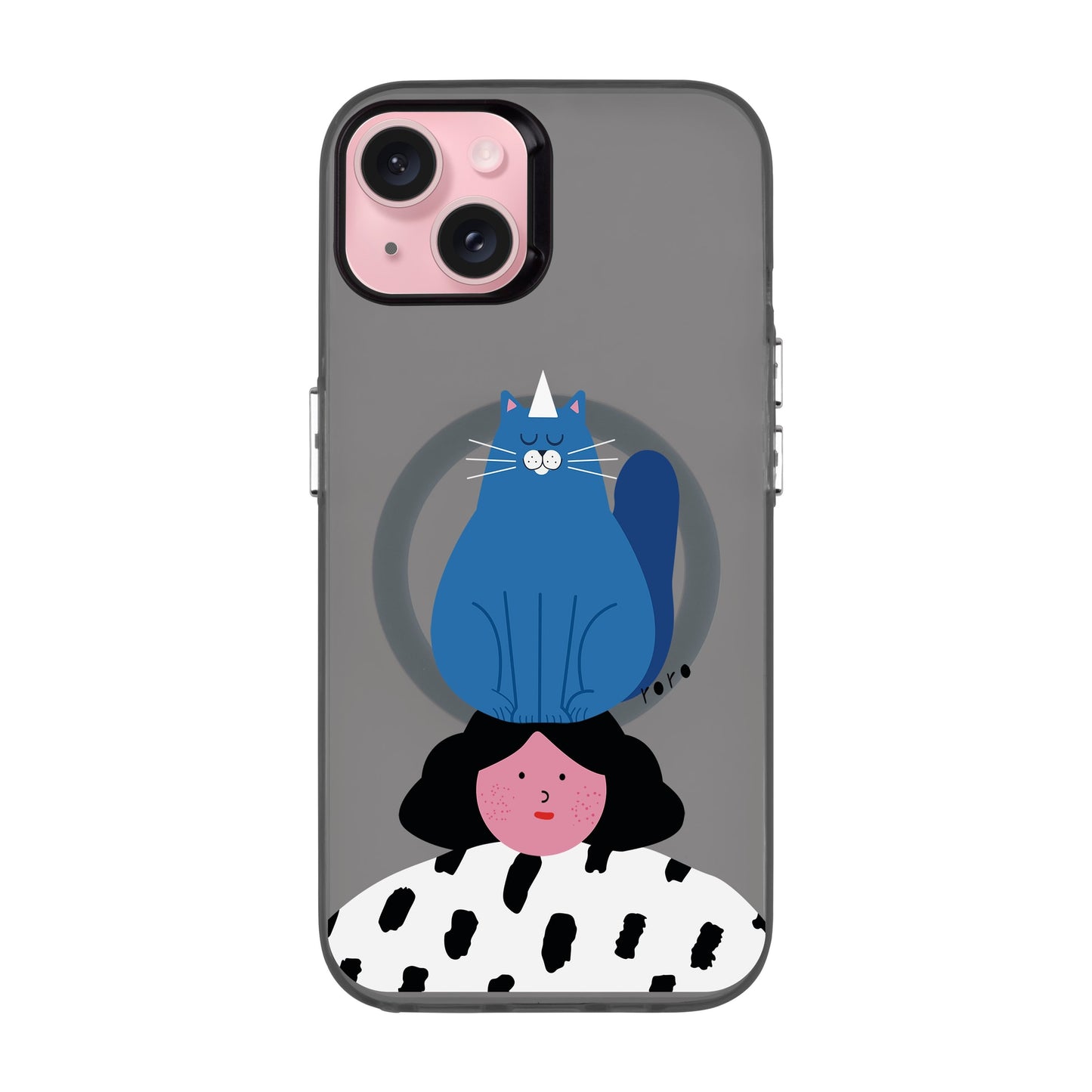 NAUGHTY CAT-iPhone 15 Plus Hold Kılıf MagSafe Özellikli