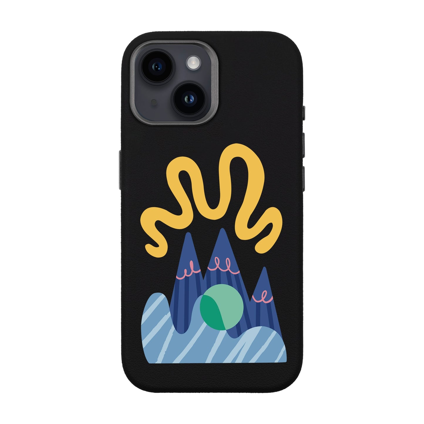 MOUNTAIN-iPhone 14 Leather Premium Kılıf MagSafe Özellikli