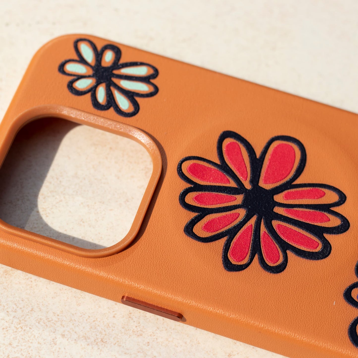 FLORIST-iPhone 14 Pro Max Leather Kılıf MagSafe Özellikli