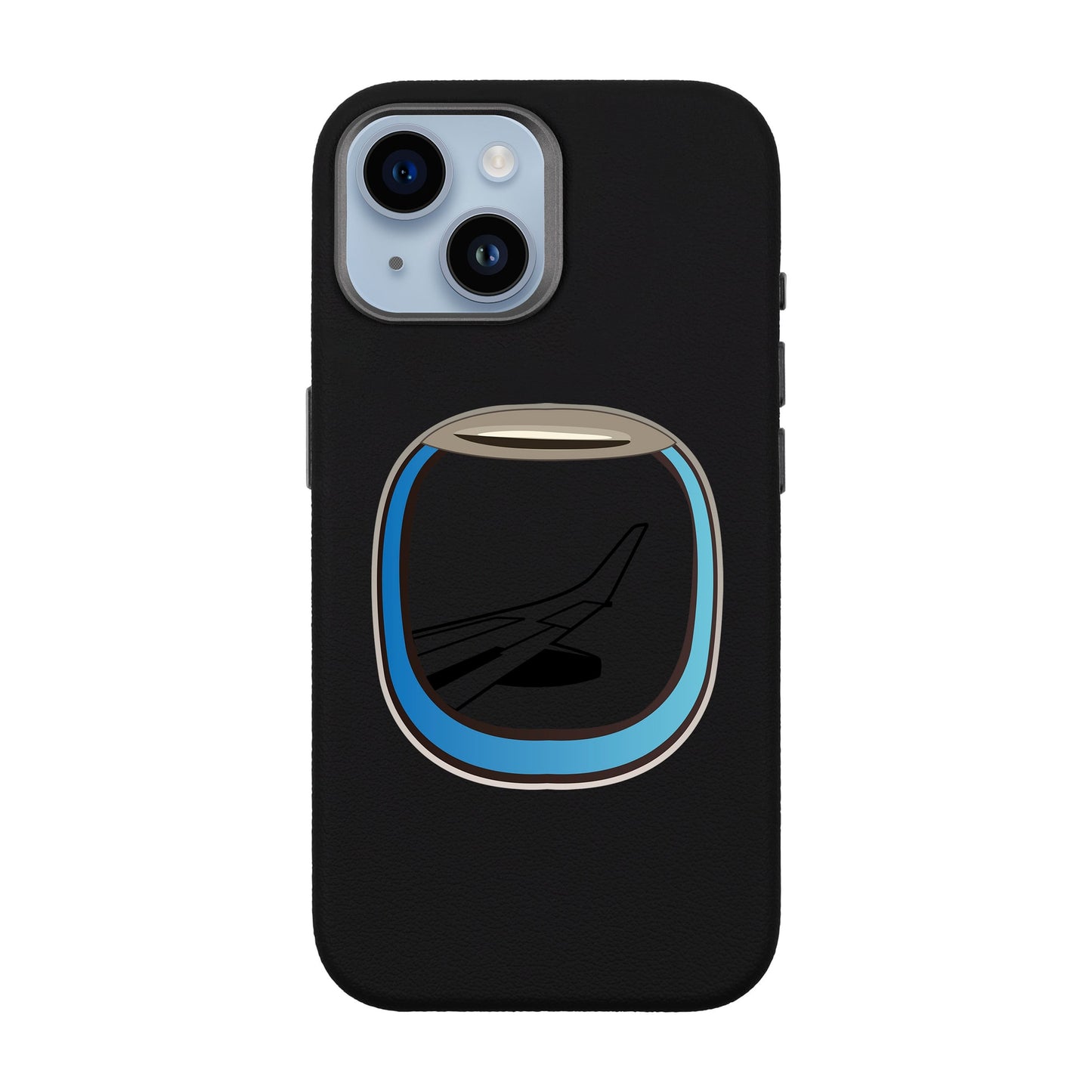 AIRCRAFT WINDOW-iPhone 13 Leather Premium Kılıf MagSafe Özellikli