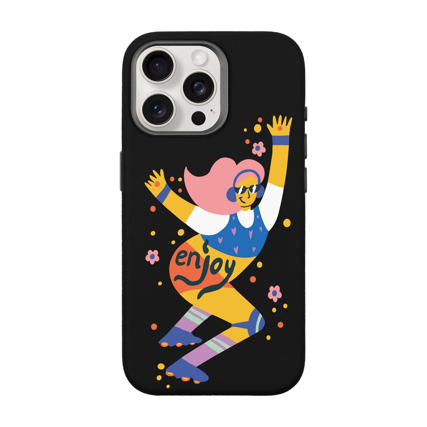 ENJOY-iPhone 15 Pro Max Leather Premium Kılıf MagSafe Özellikli
