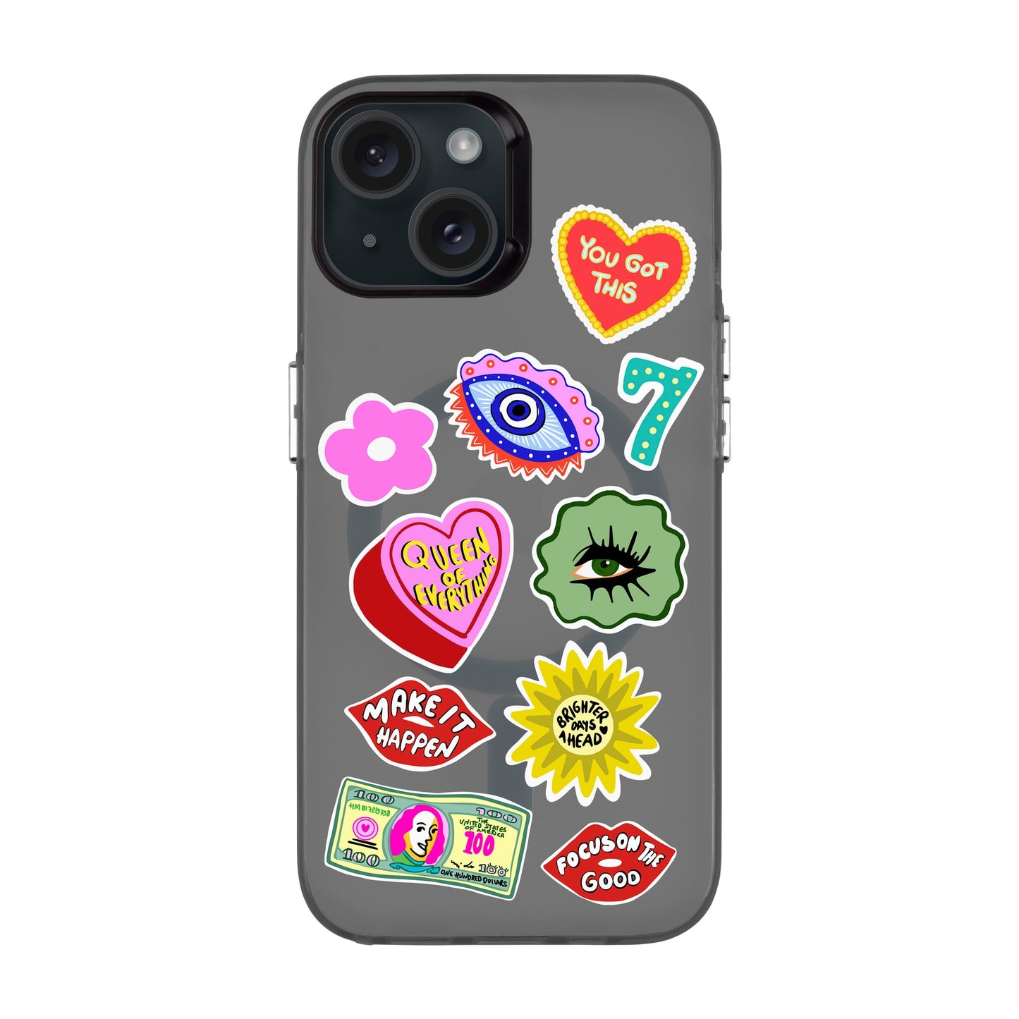 HM STICKERS-iPhone 15 Hold Kılıf MagSafe Özellikli