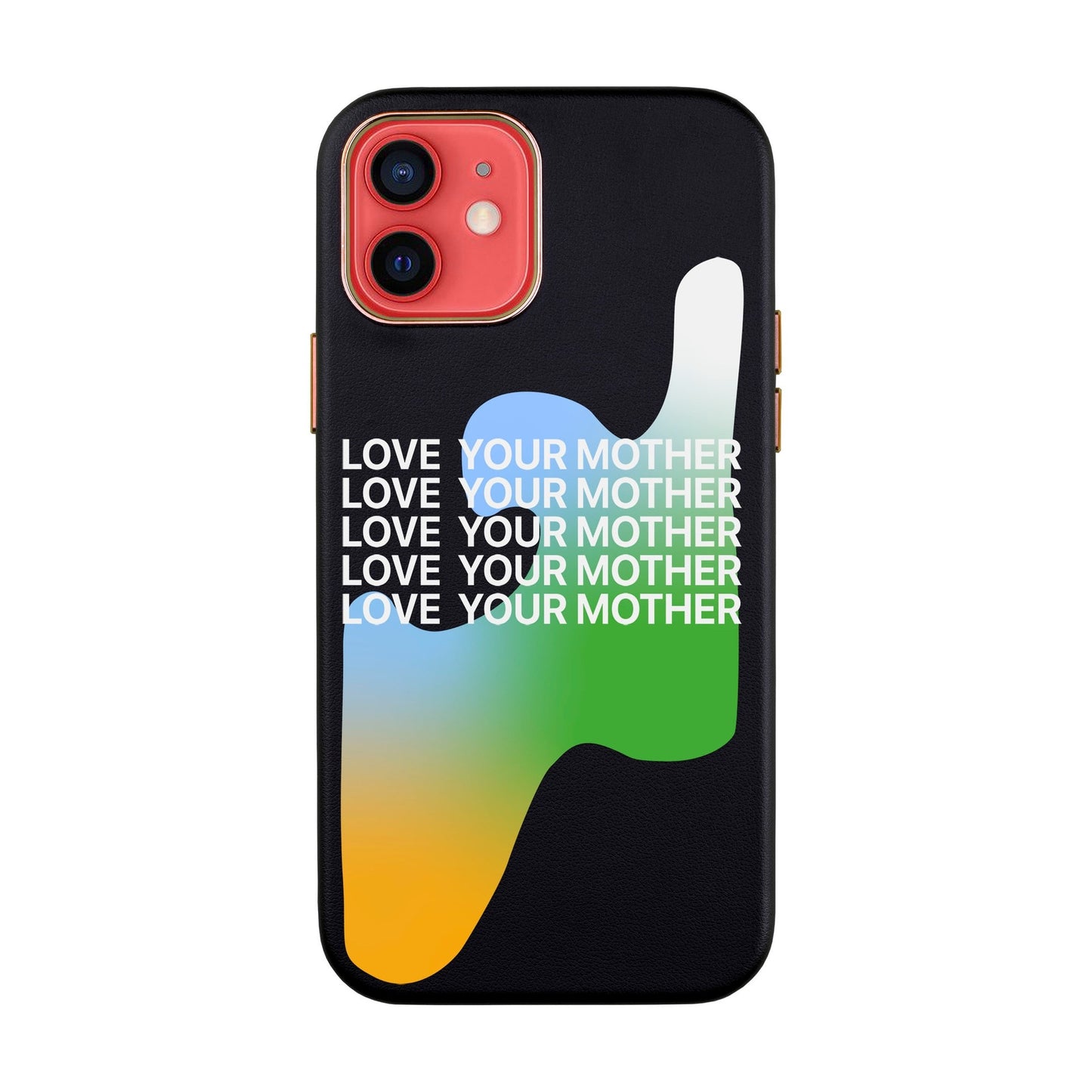 LOVE YOUR MOTHER-iPhone 12 Mini Leather Kılıf
