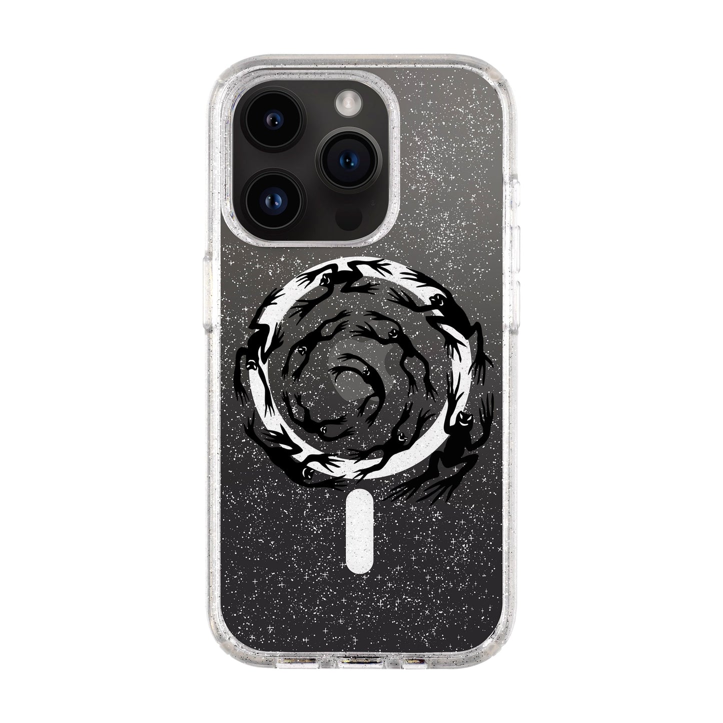 SWIRLING FROGS-iPhone 14 Pro Shiny Kılıf MagSafe Özellikli