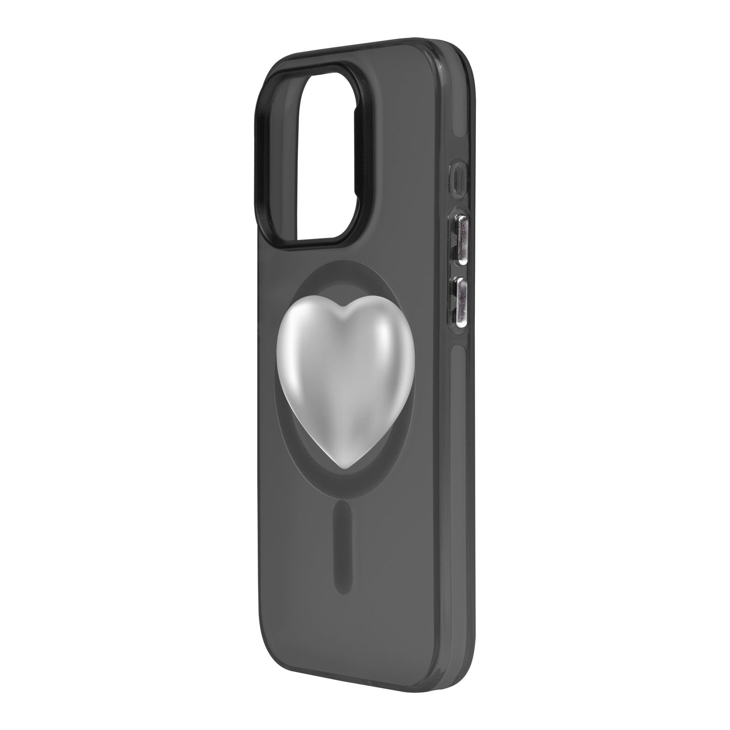 SILVER HEART-iPhone 15 Plus Hold Kılıf MagSafe Özellikli