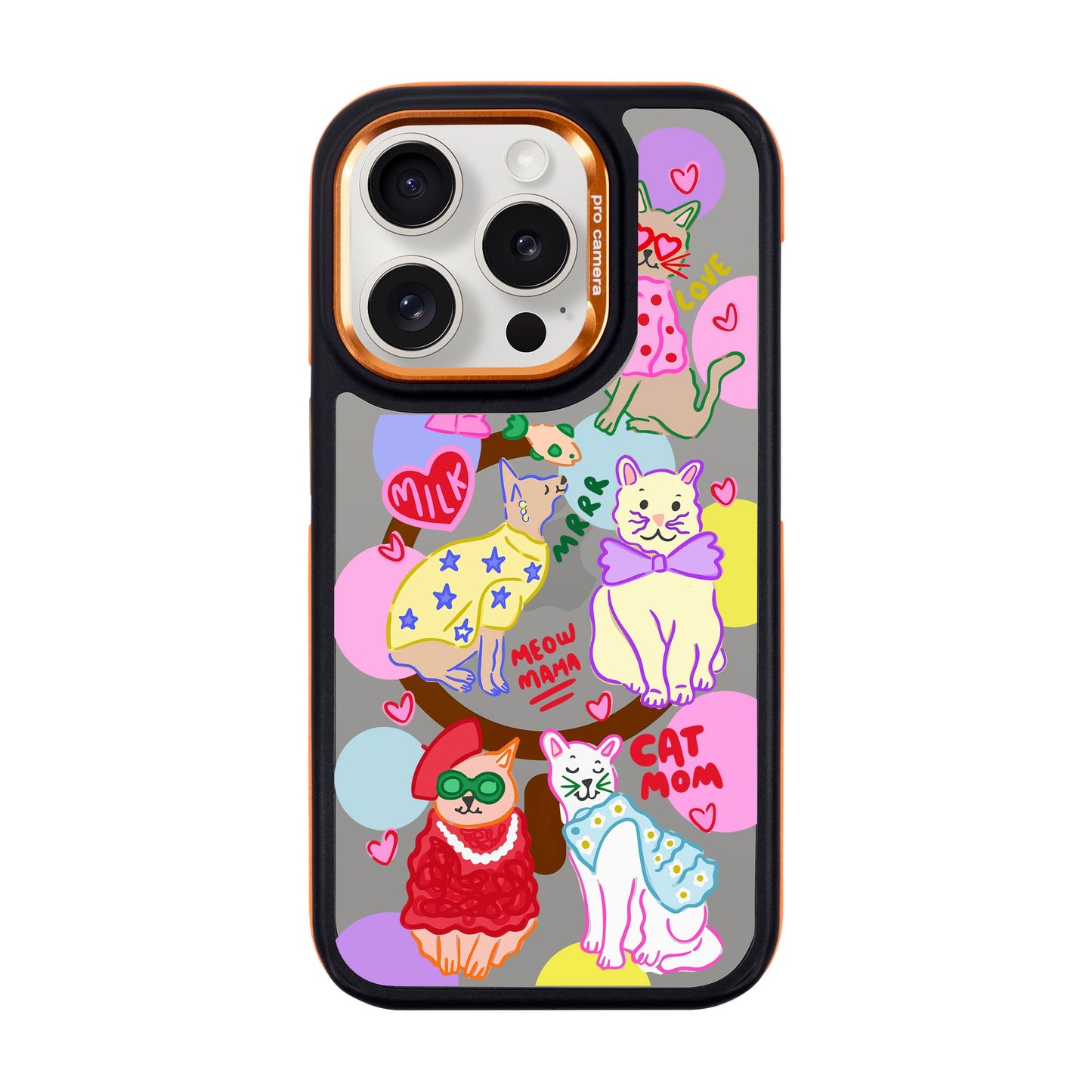 CAT MOM-iPhone 15 Pro Dark Kılıf MagSafe Özellikli