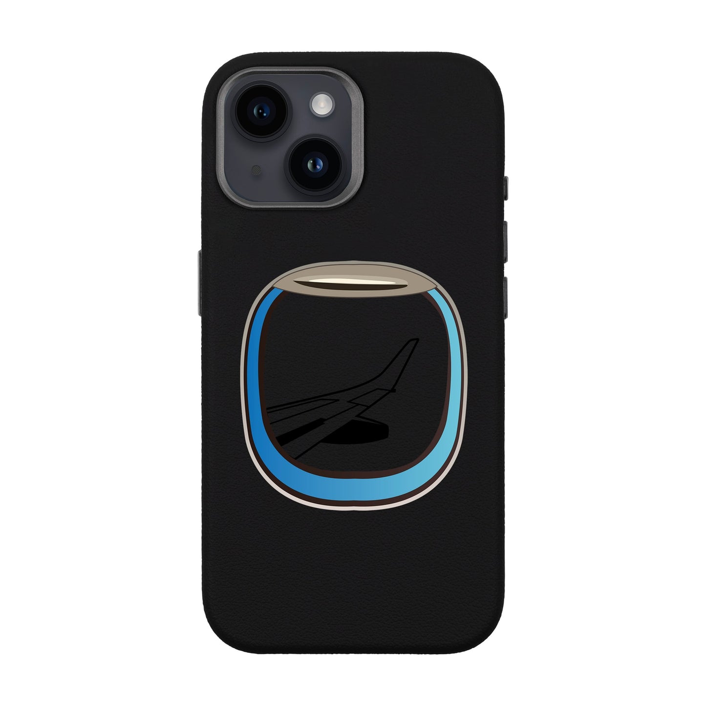 AIRCRAFT WINDOW-iPhone 13 Leather Premium Kılıf MagSafe Özellikli