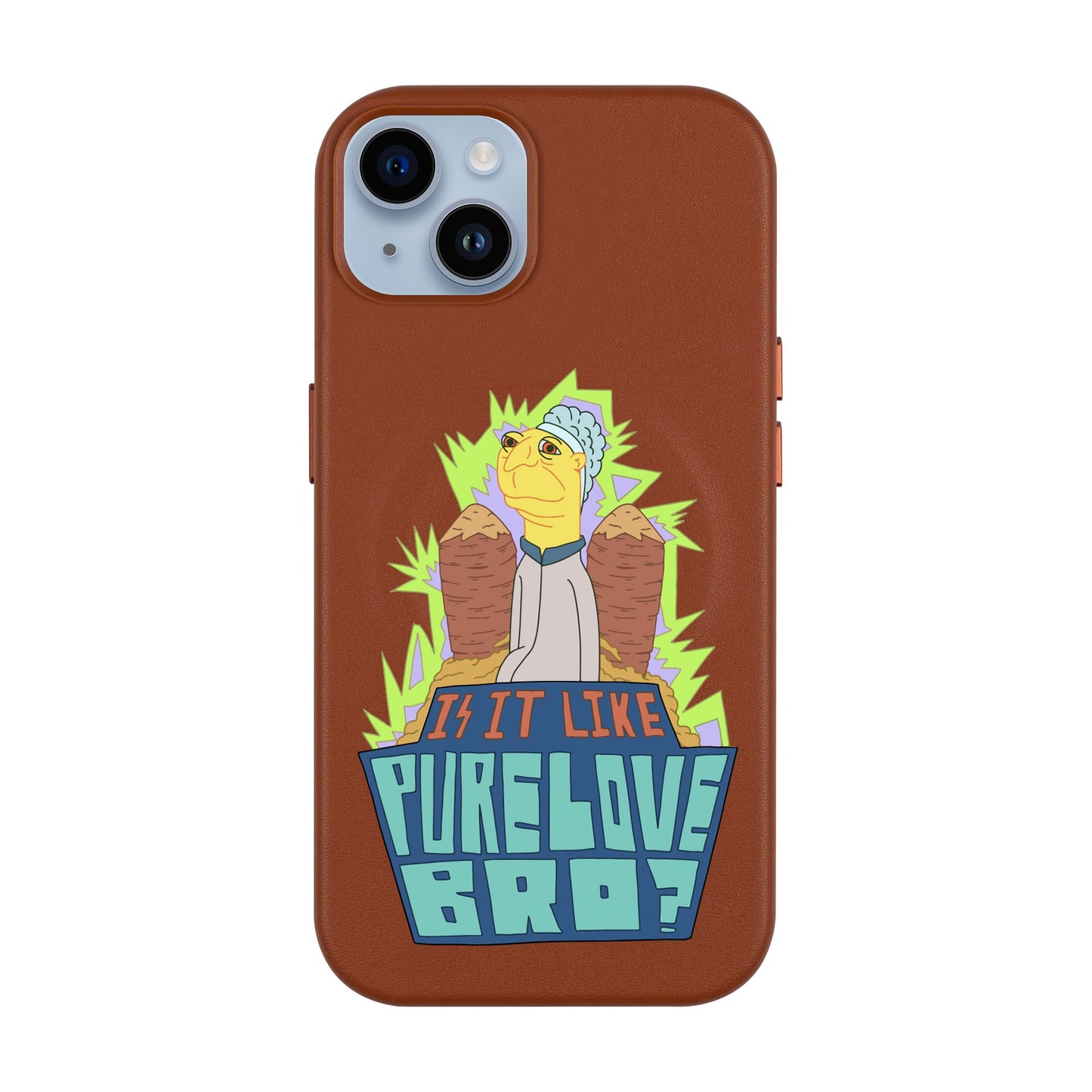 PURE LOVE-iPhone 14 Plus Leather Kılıf MagSafe Özellikli