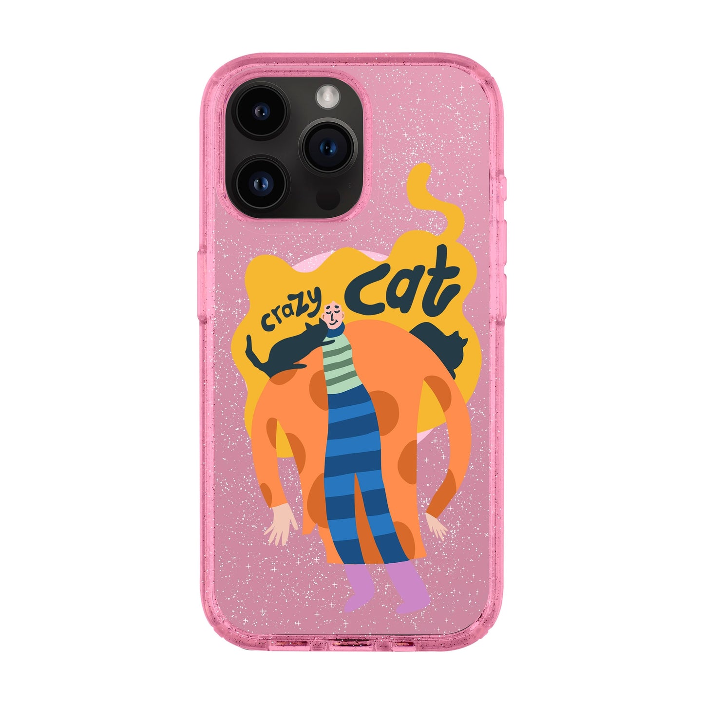 CRAZY CAT-iPhone 14 Pro Max Shiny Kılıf MagSafe Özellikli