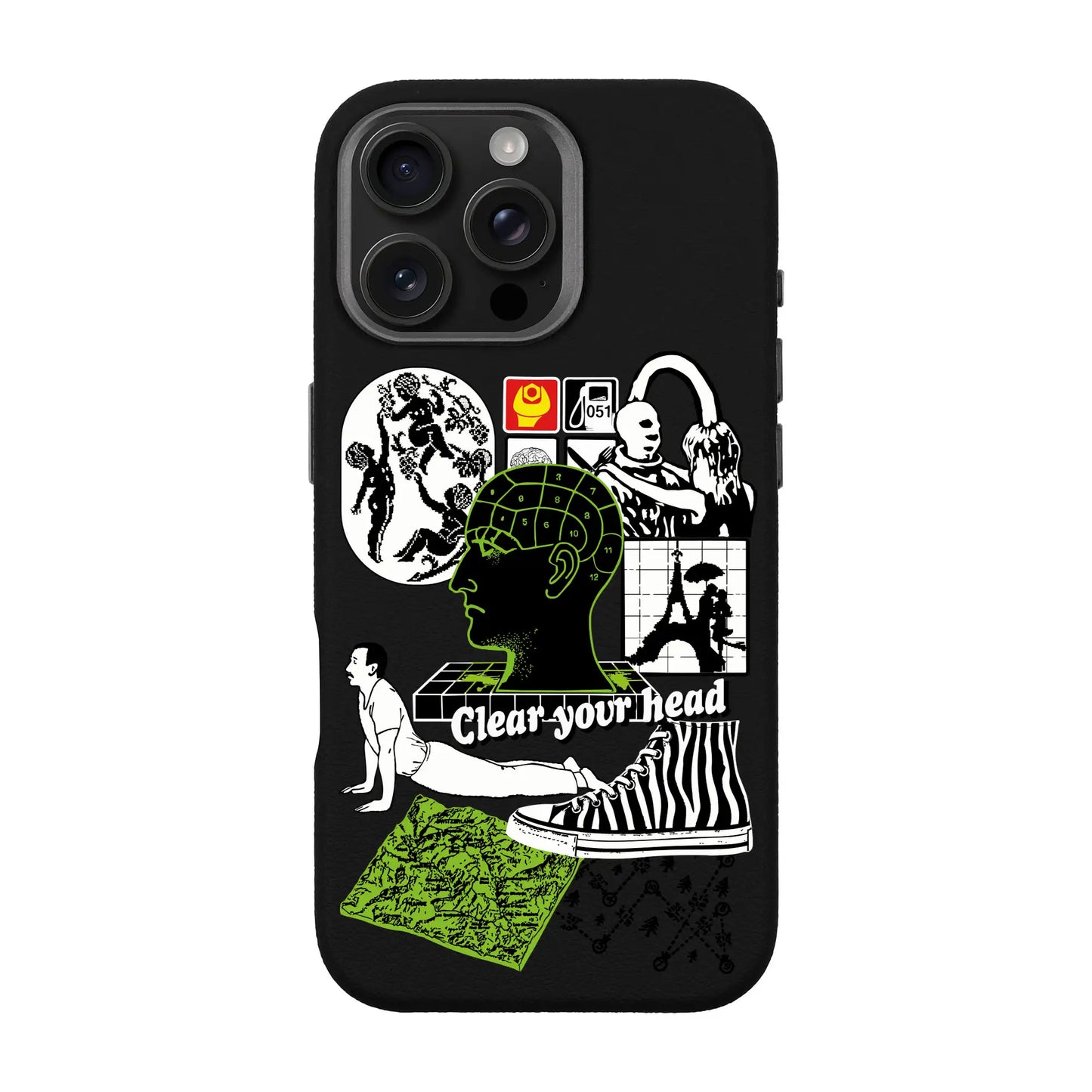 CLEAR YOUR HEAD-iPhone 16 Pro Max Leather Premium Kılıf MagSafe Özellikli