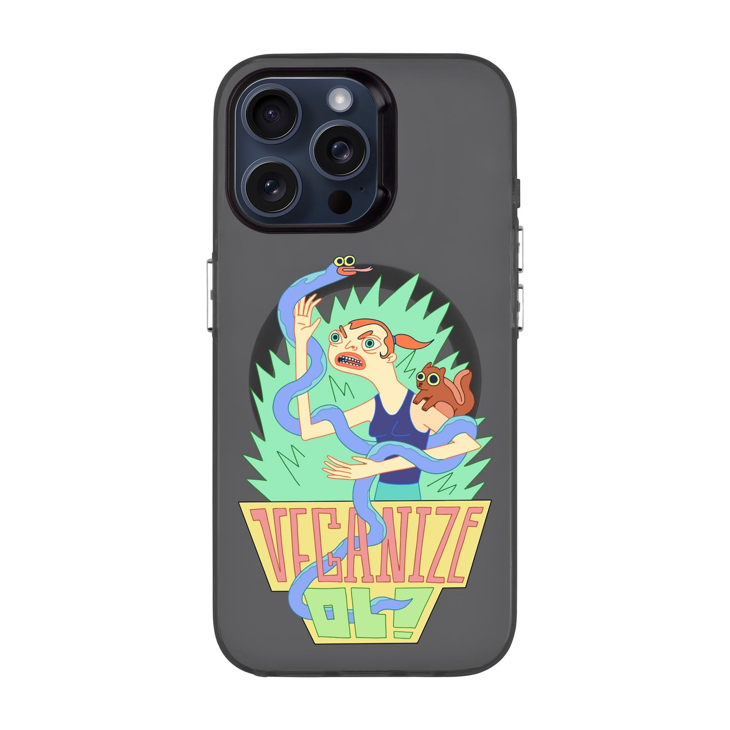 VEGANİZE-iPhone 15 Pro Max Hold Kılıf MagSafe Özellikli