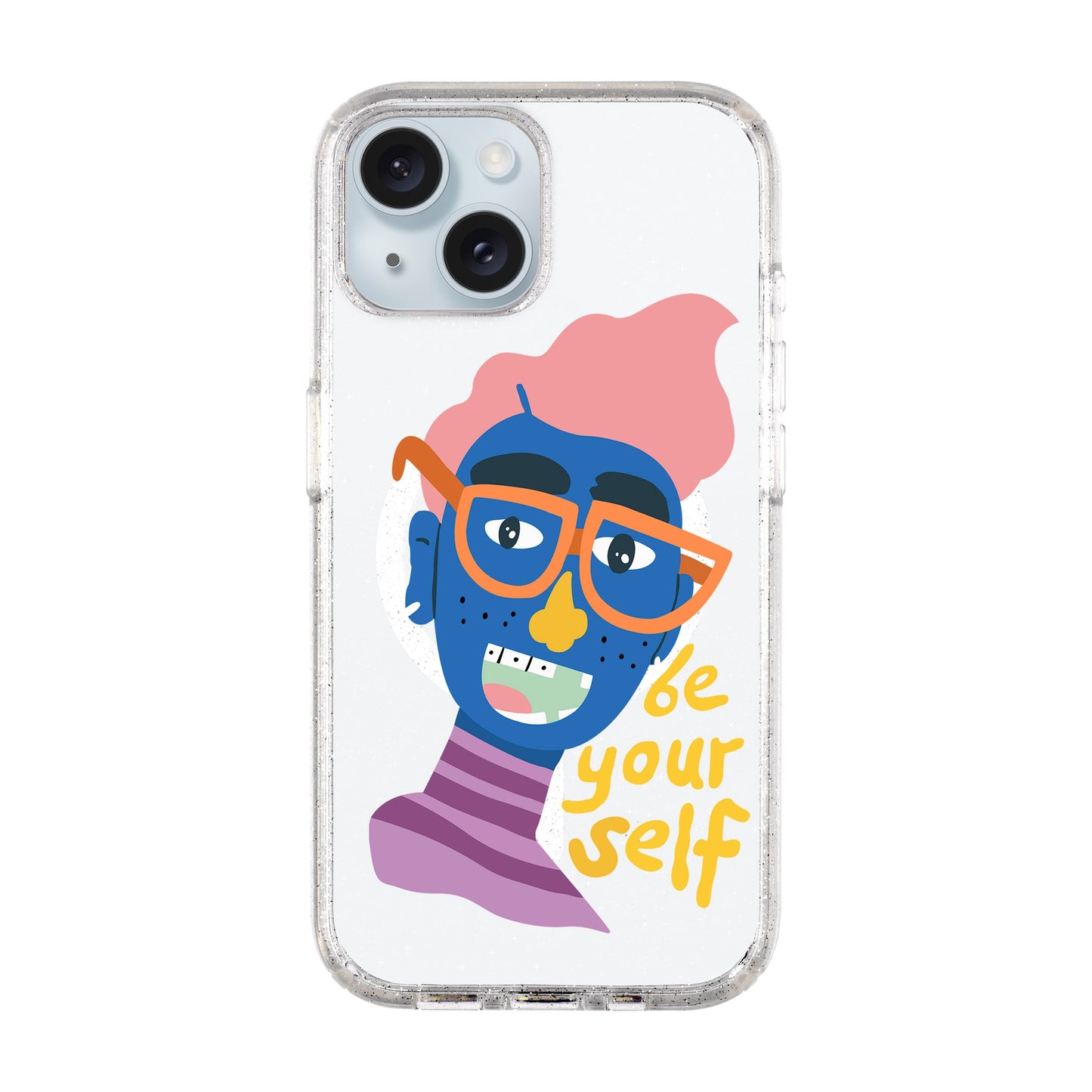 BE YOUR SELF-iPhone 14 Plus Shiny Kılıf MagSafe Özellikli