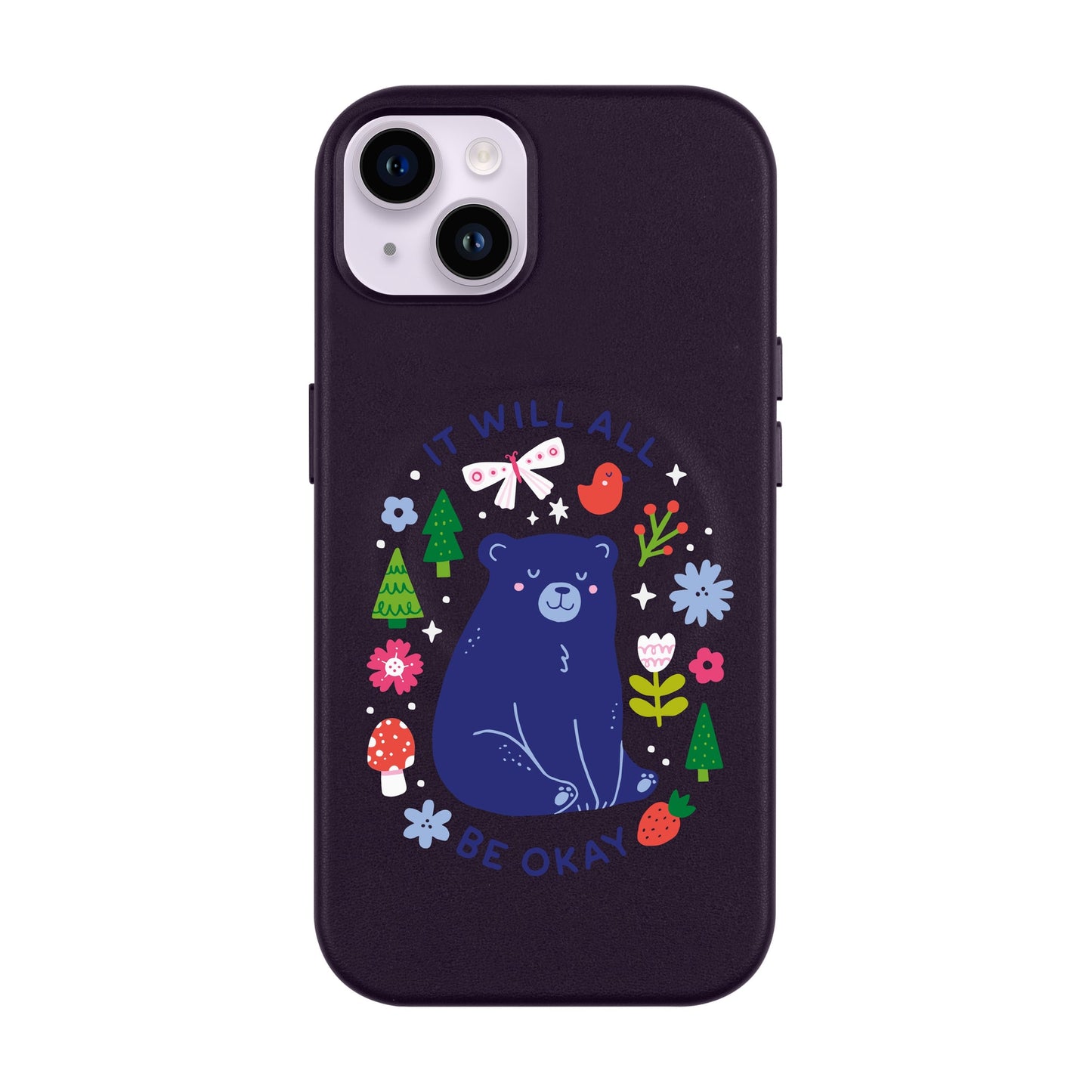 BE OKEY-iPhone 14 Plus Leather Kılıf MagSafe Özellikli