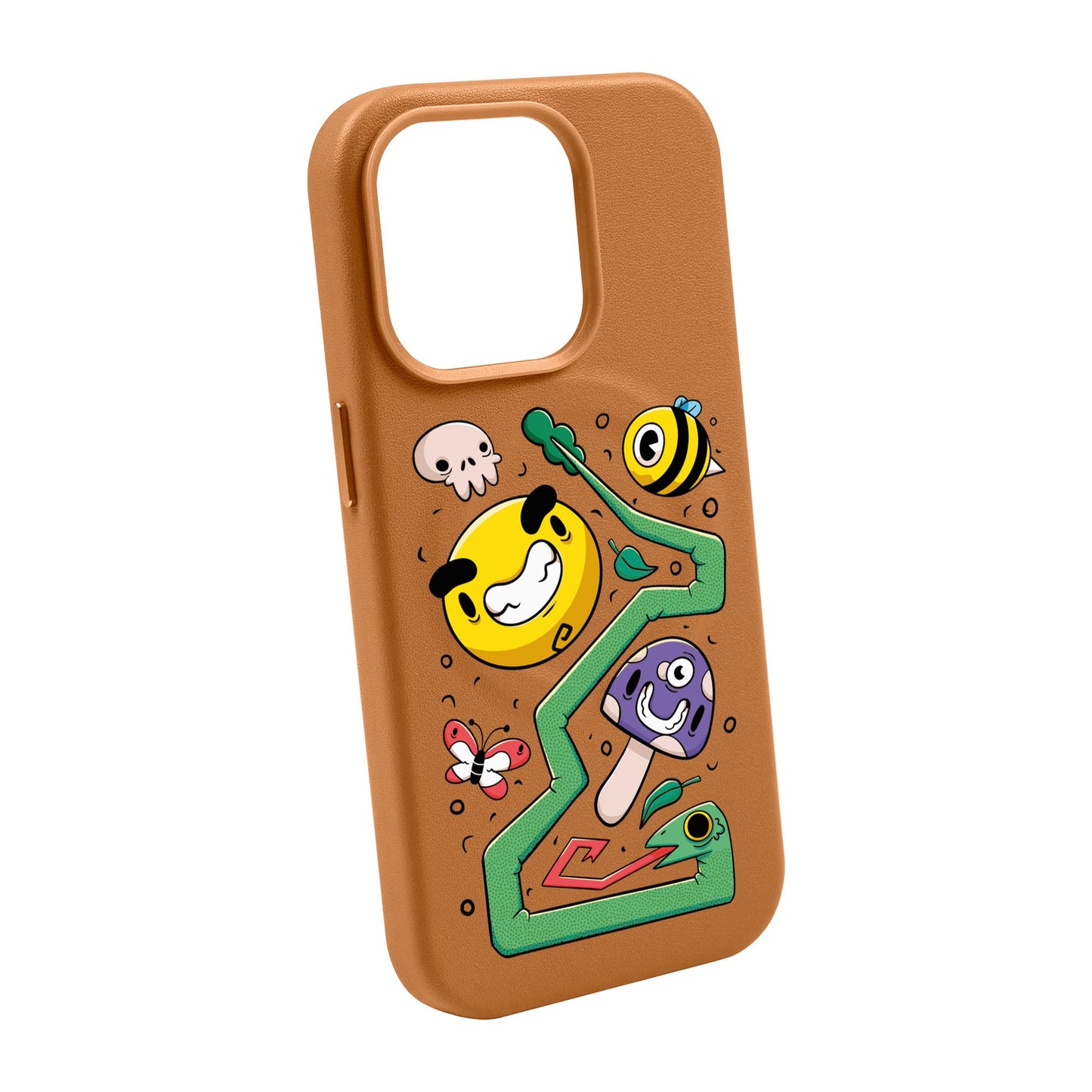NADUR-iPhone 14 Plus Leather Kılıf MagSafe Özellikli