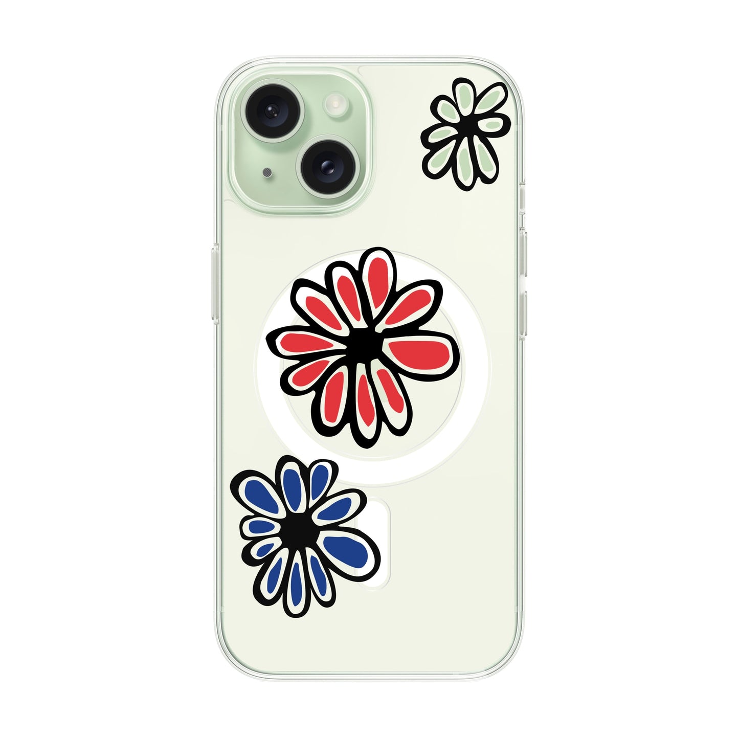 FLORIST-iPhone 15 Solid Kılıf MagSafe Özellikli