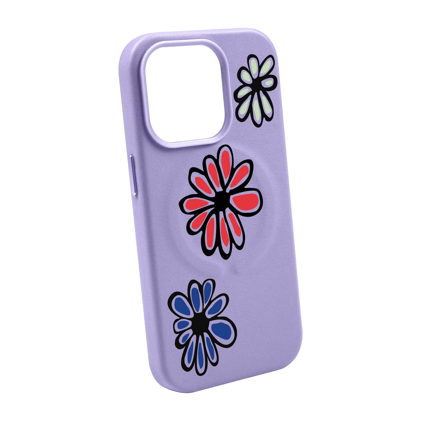 FLORIST-iPhone 14 Pro Max Leather Kılıf MagSafe Özellikli