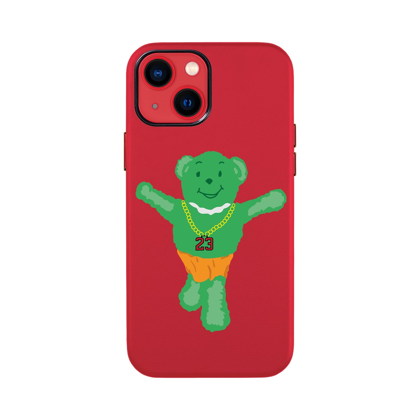 GREEN BEAR-iPhone 13 Mini Leather Kılıf