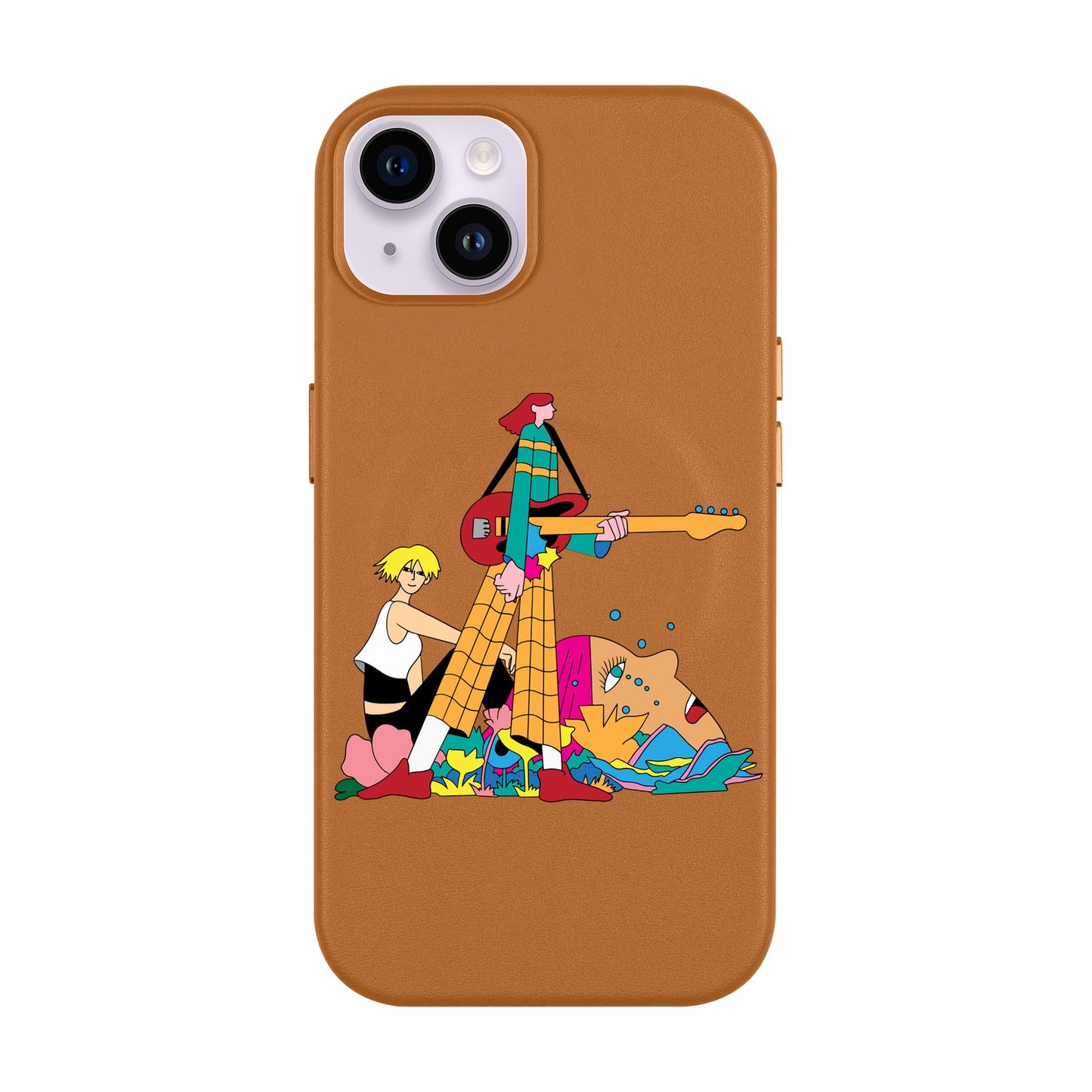 HER BAND-iPhone 14 Plus Leather Kılıf MagSafe Özellikli