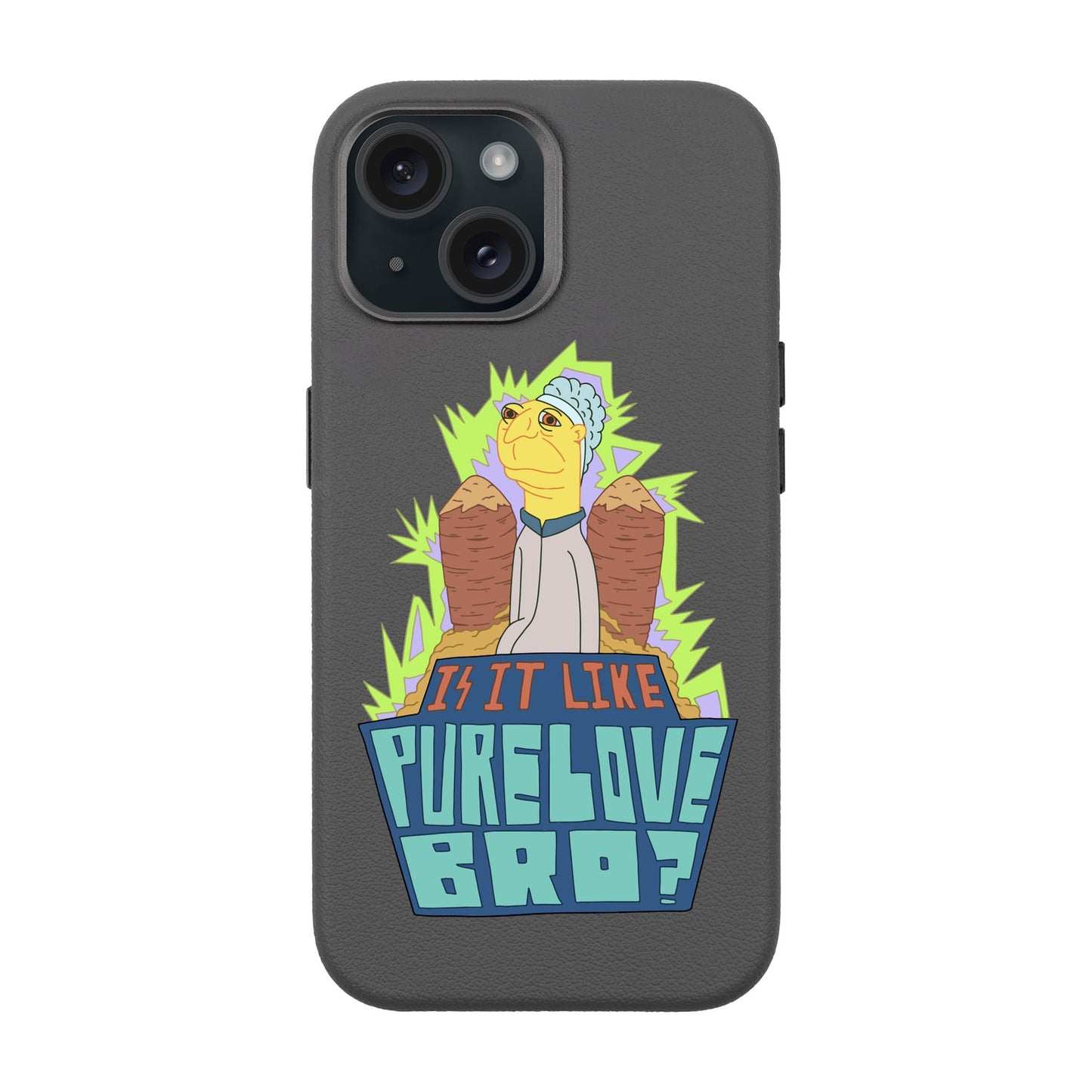 PURE LOVE-iPhone 15 Leather Premium Kılıf MagSafe Özellikli