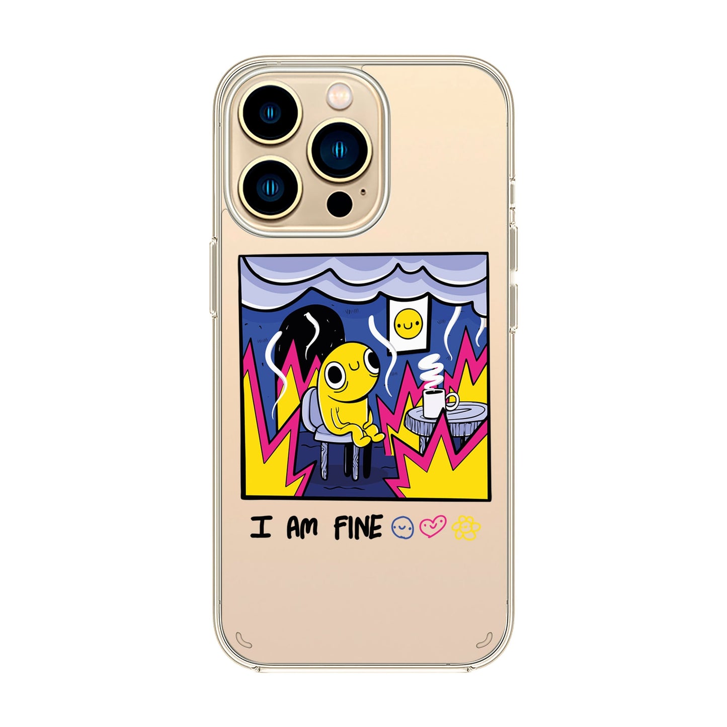 I AM FINE-iPhone 12 Solid Kılıf