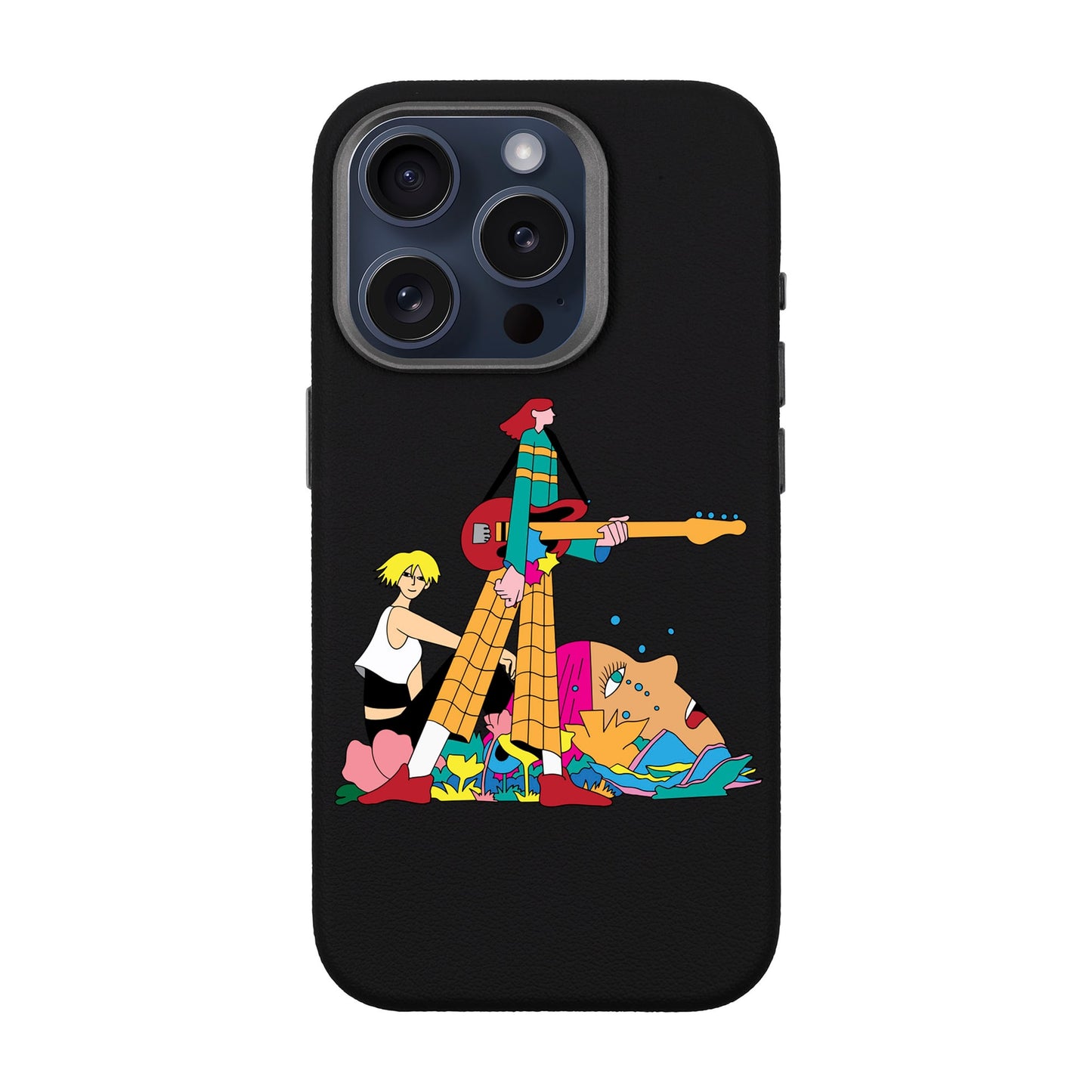 HER BAND-iPhone 15 Pro Leather Premium Kılıf MagSafe Özellikli