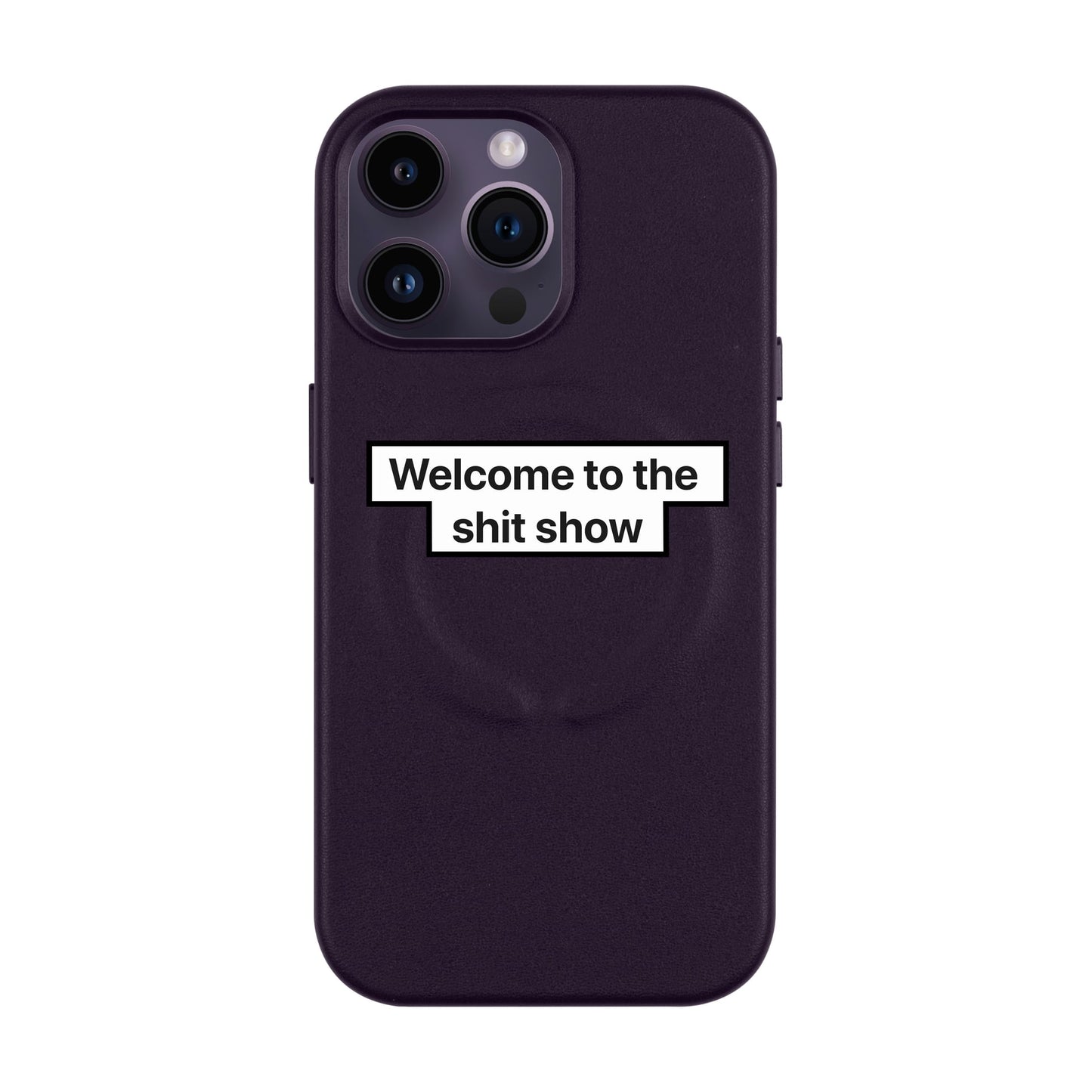 WELCOME-iPhone 14 Pro Max Leather Kılıf MagSafe Özellikli