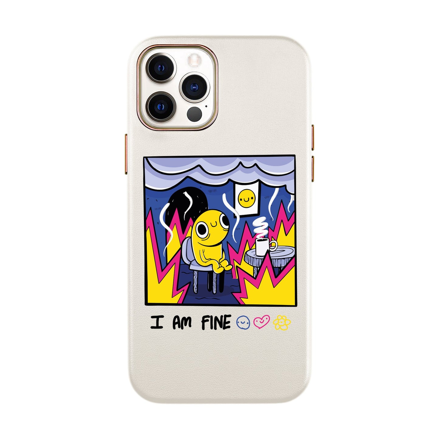I AM FINE-iPhone X / Xs Leather Kılıf