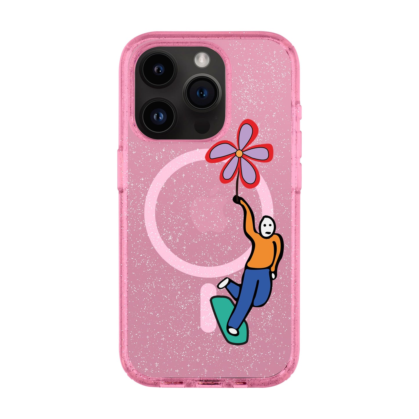 SKATEBOARDER-iPhone 14 Pro Shiny Kılıf MagSafe Özellikli
