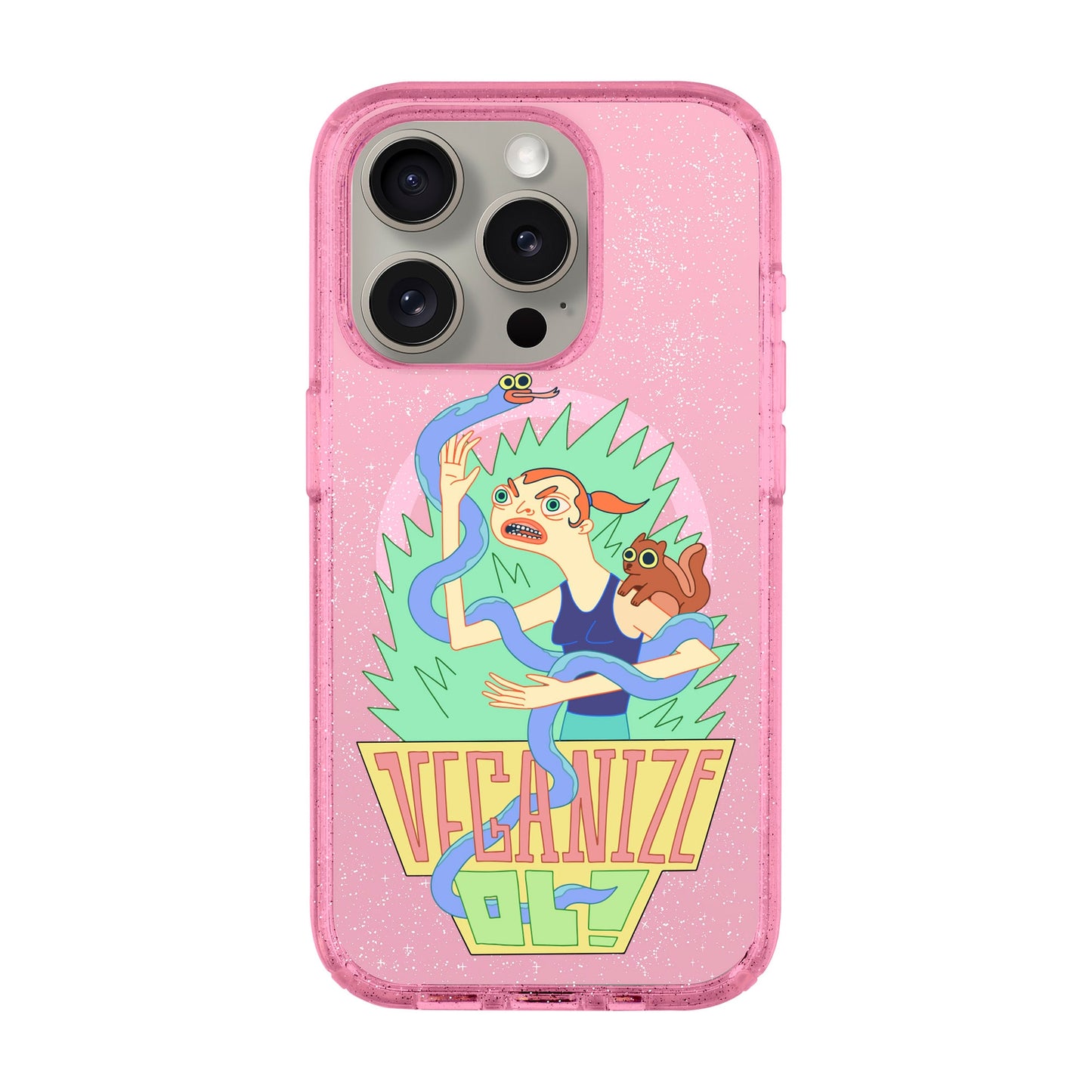 VEGANİZE-iPhone 15 Pro Shiny Kılıf MagSafe Özellikli