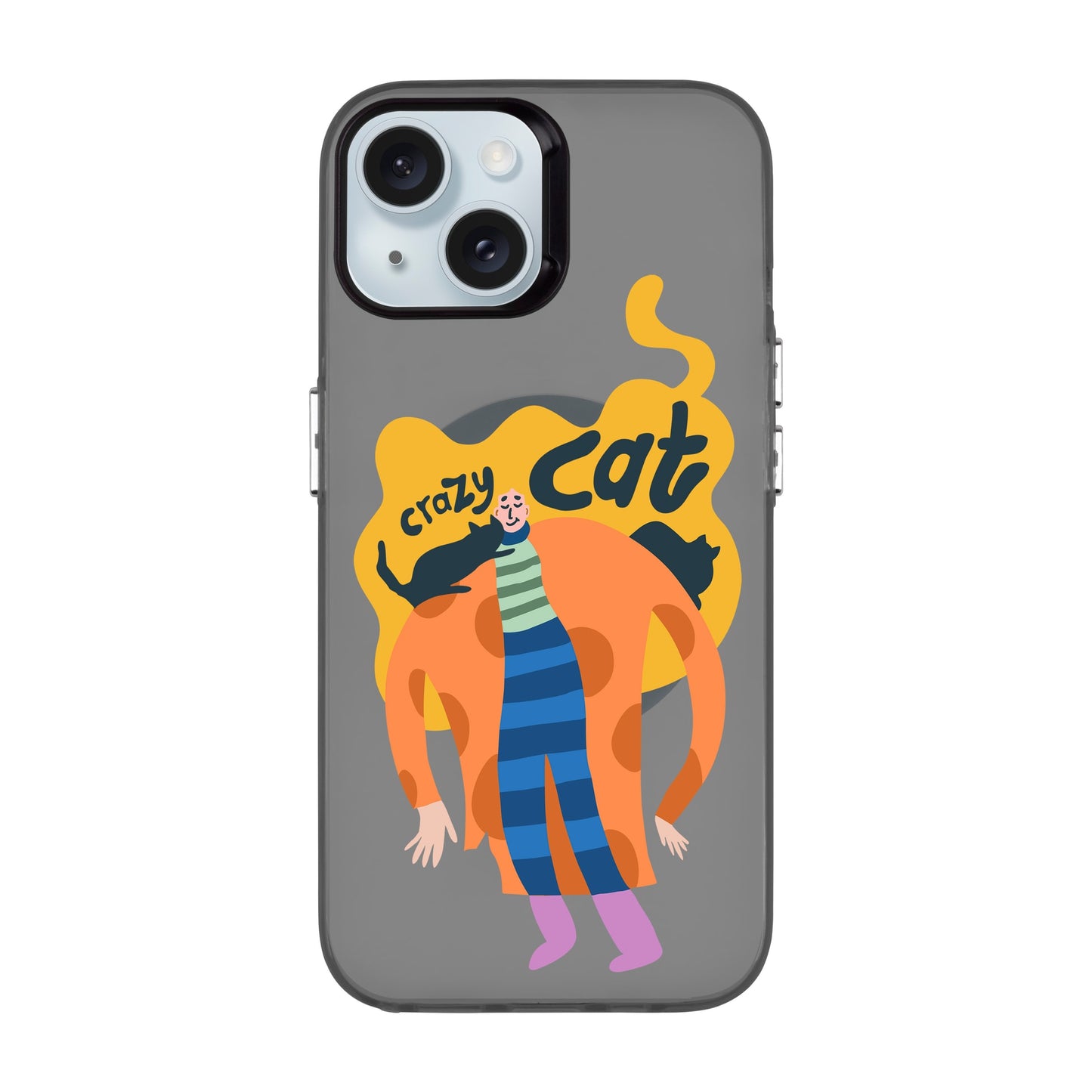 CRAZY CAT-iPhone 15 Hold Kılıf MagSafe Özellikli