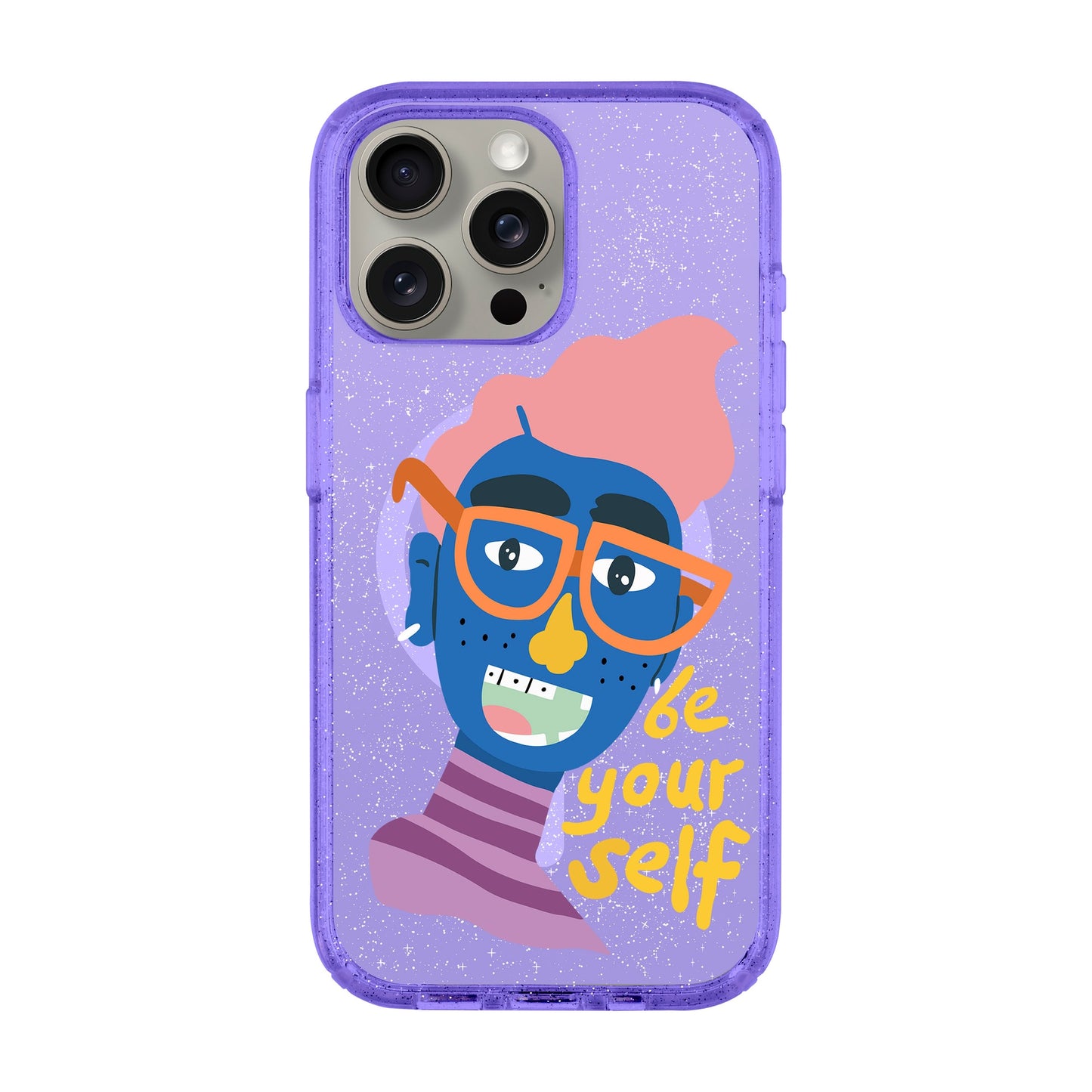 BE YOUR SELF-iPhone 15 Pro Max Shiny Kılıf MagSafe Özellikli