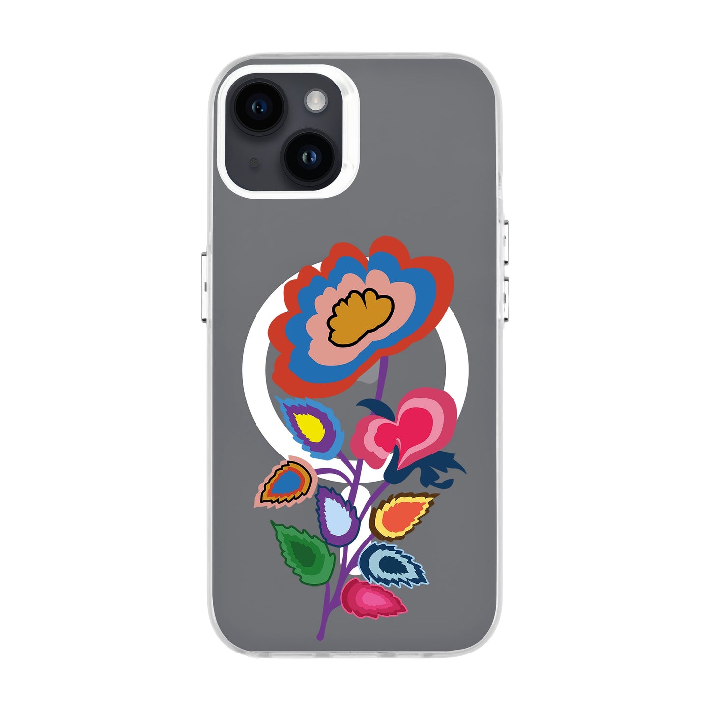 KNITTED FLOWER-iPhone 14 Plus Hold Kılıf MagSafe Özellikli