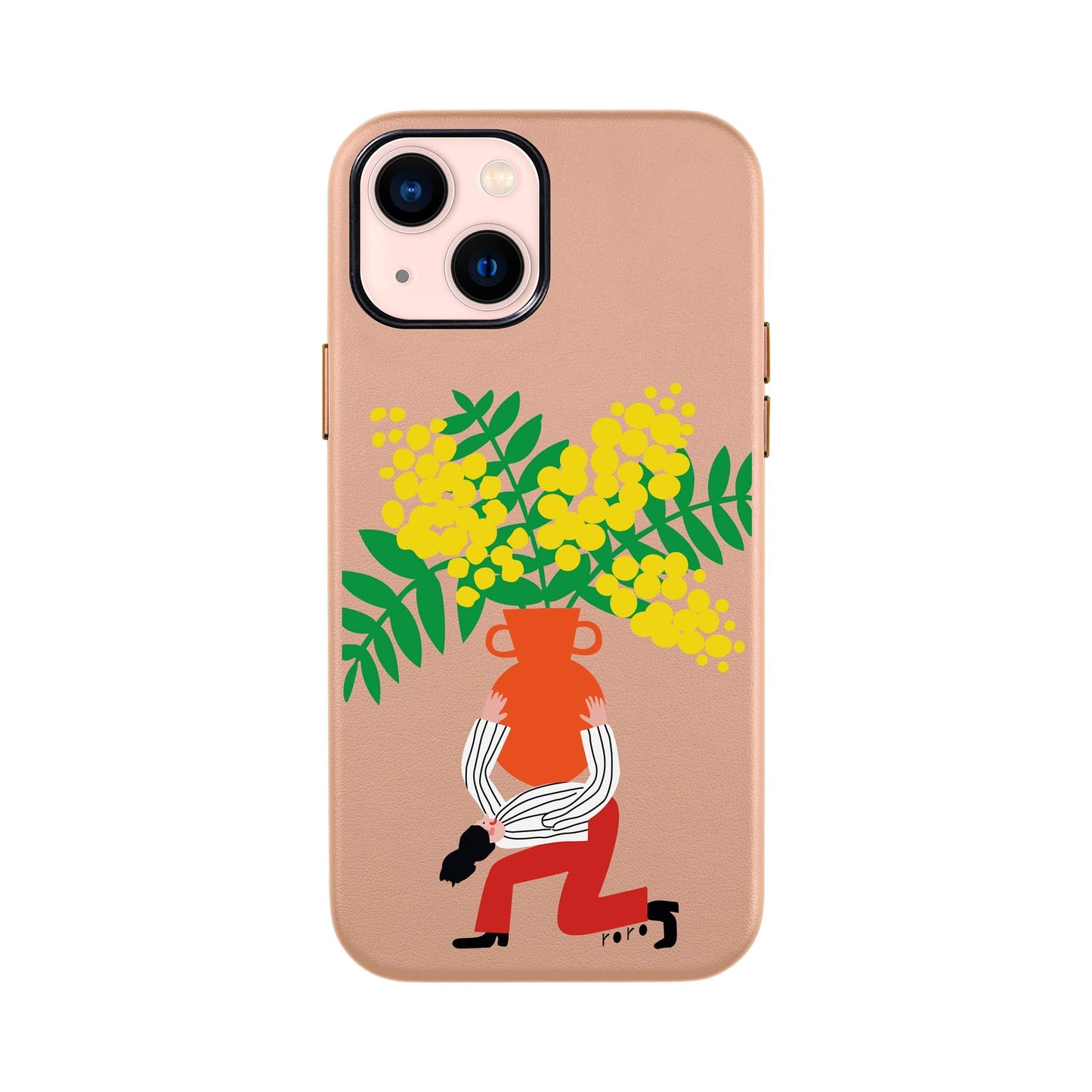 VASE-iPhone 13 Mini Leather Kılıf