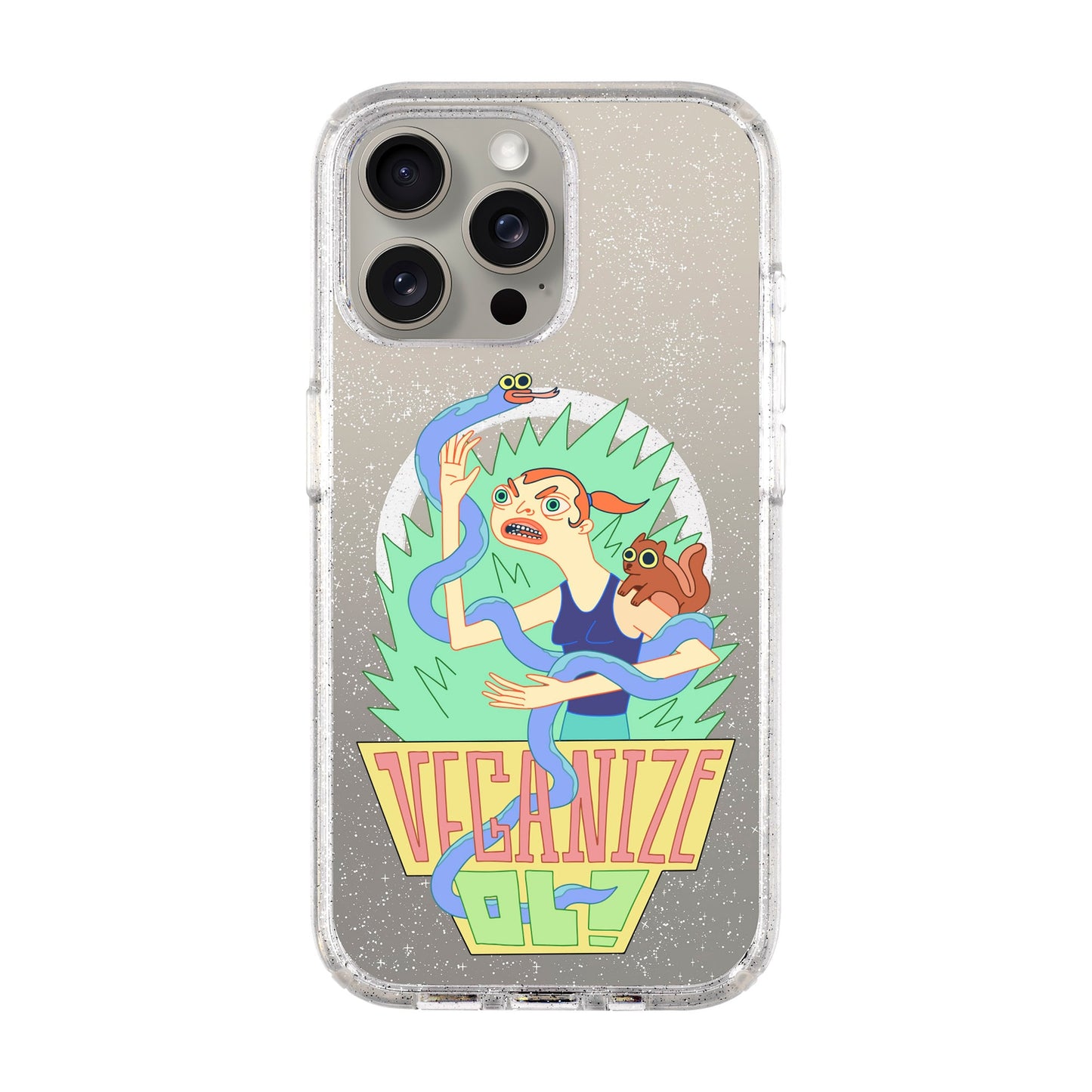 VEGANİZE-iPhone 15 Pro Max Shiny Kılıf MagSafe Özellikli