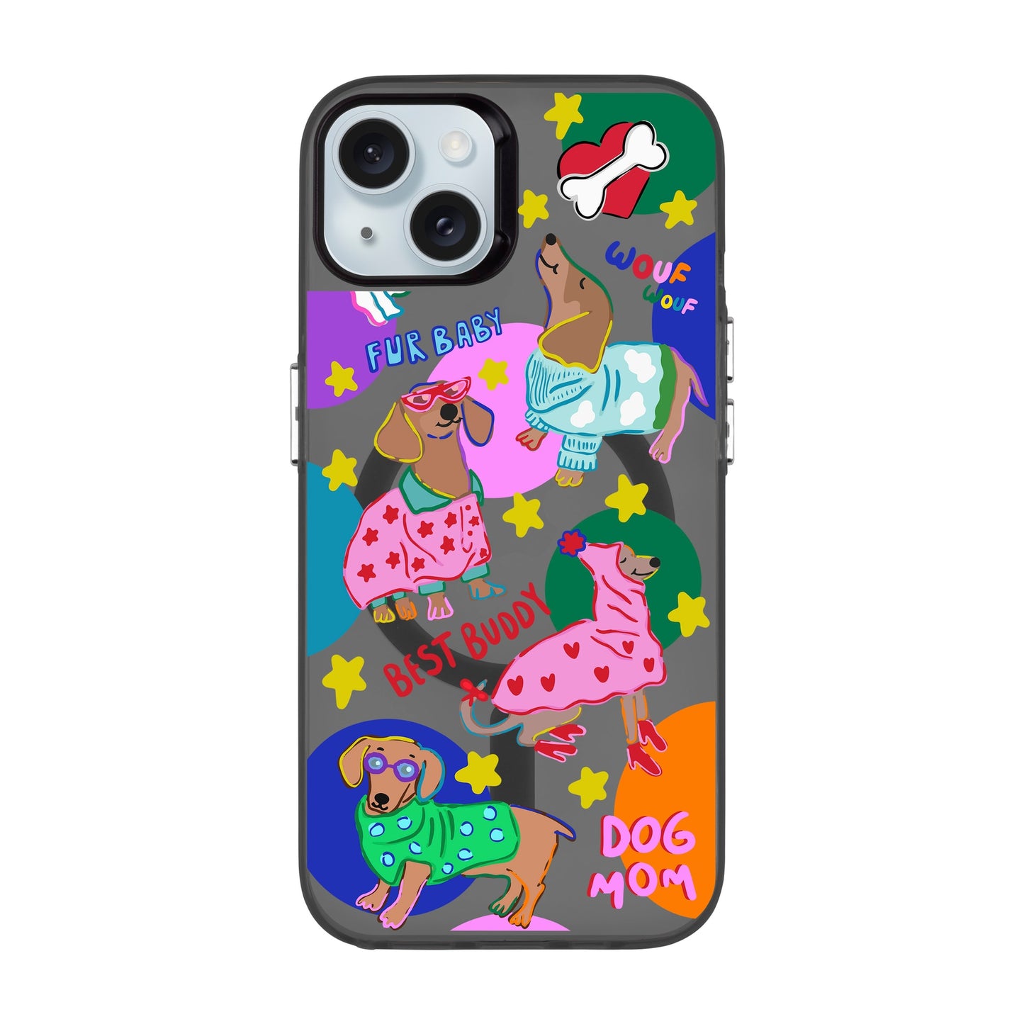 DOG MOM-iPhone 15 Plus Hold Kılıf MagSafe Özellikli