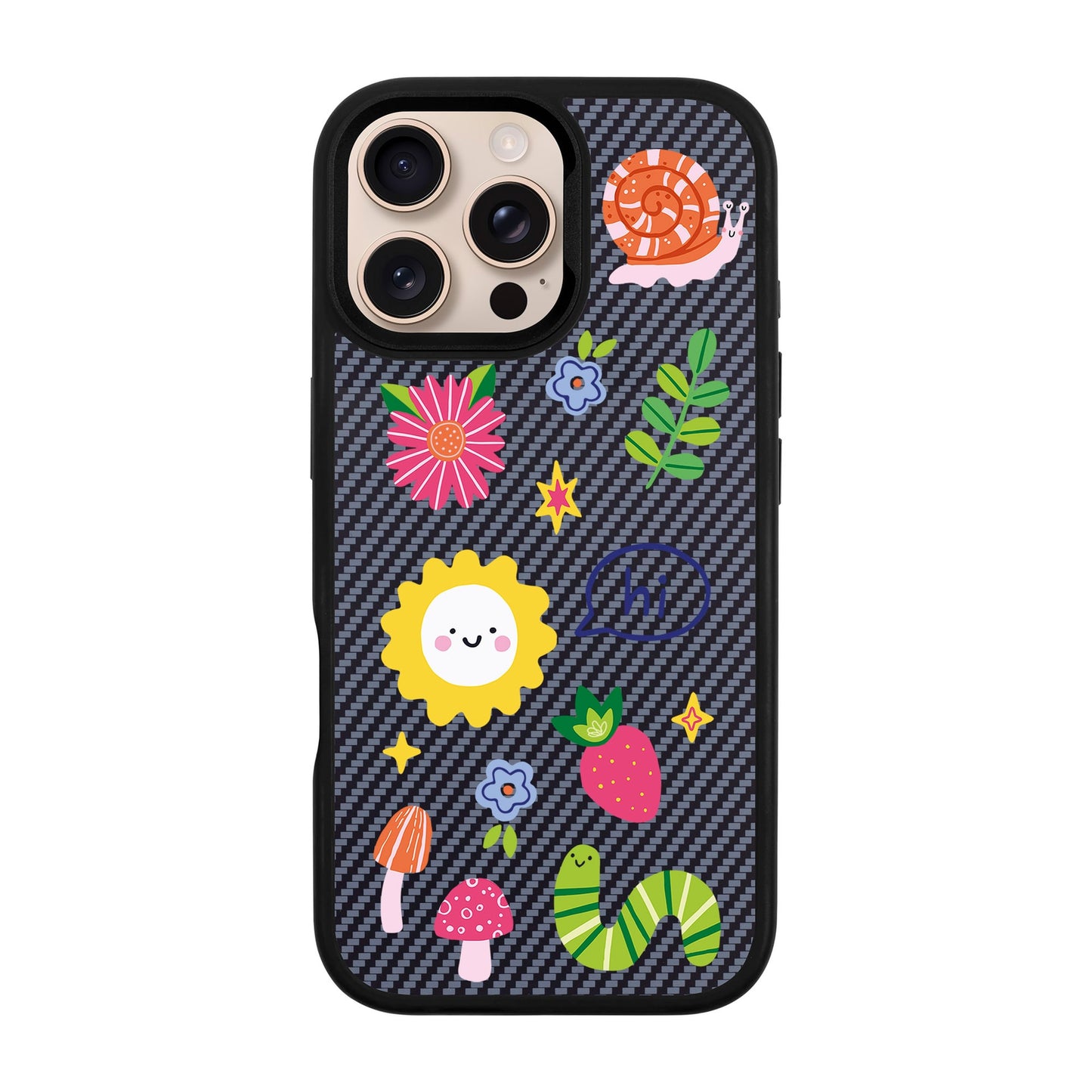HELLO NATURE-iPhone 16 Pro Max Plaid Kılıf MagSafe Özellikli