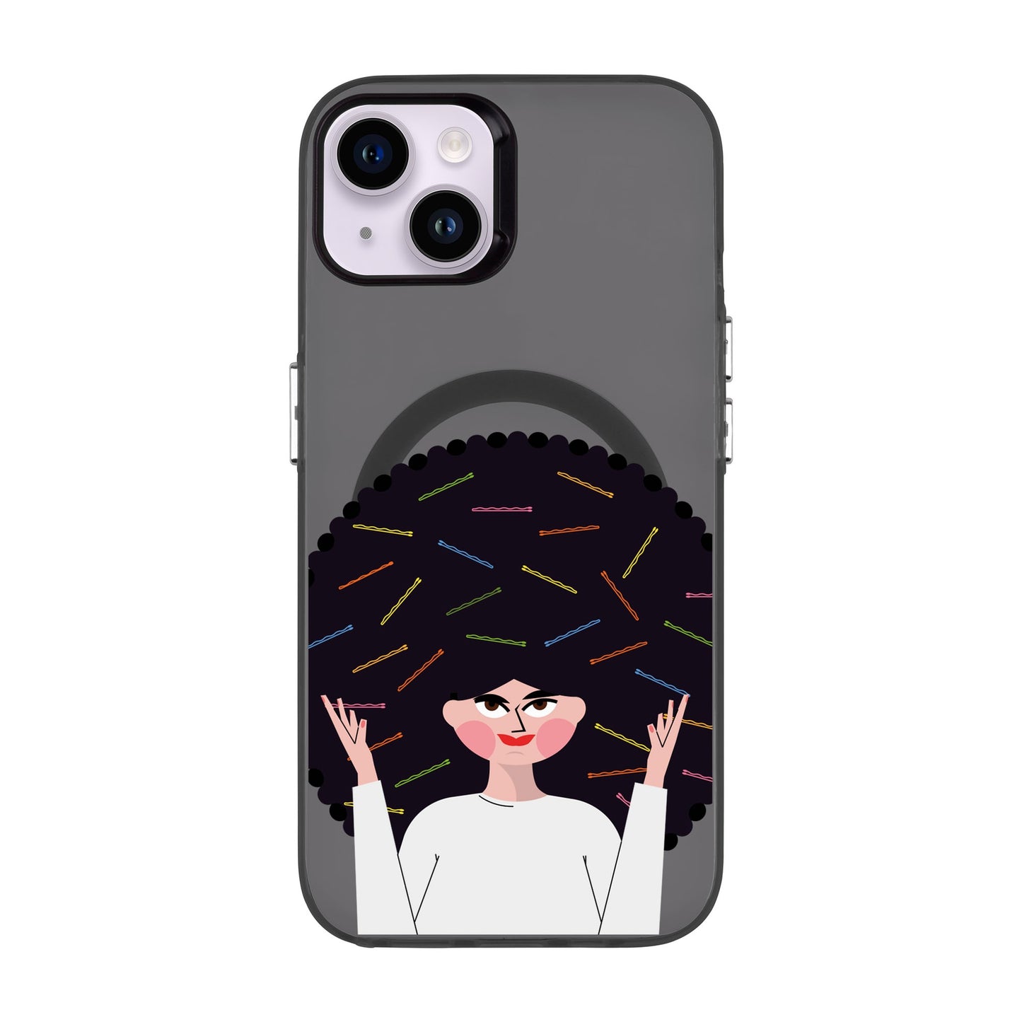 TANGLES OF HAPPINESS-iPhone 14 Plus Hold Kılıf MagSafe Özellikli