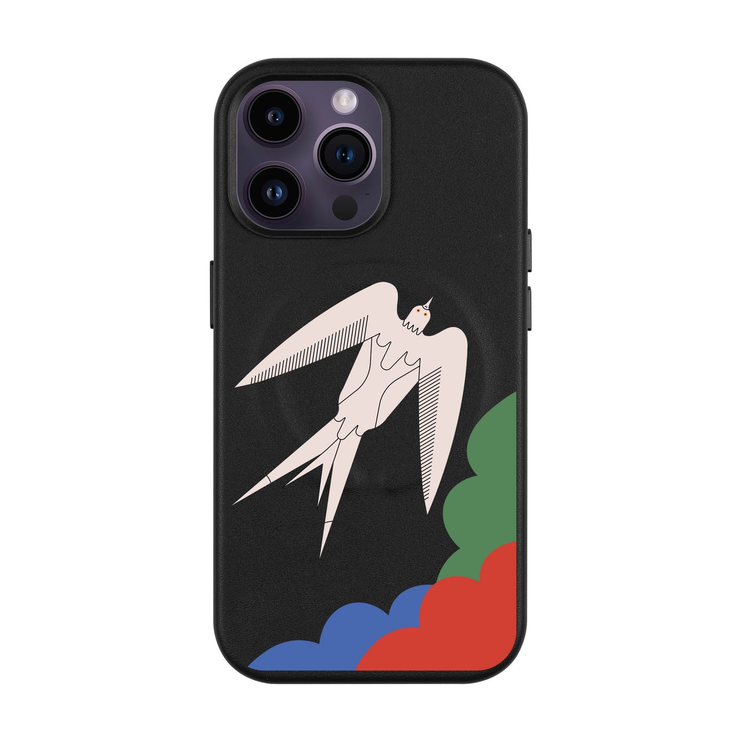 L’OISEAU LIBRE-iPhone 14 Pro Max Leather Kılıf MagSafe Özellikli