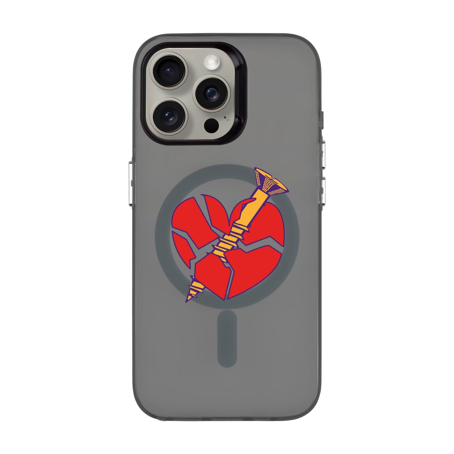 BROKEN HEART-iPhone 15 Pro Max Hold Kılıf MagSafe Özellikli