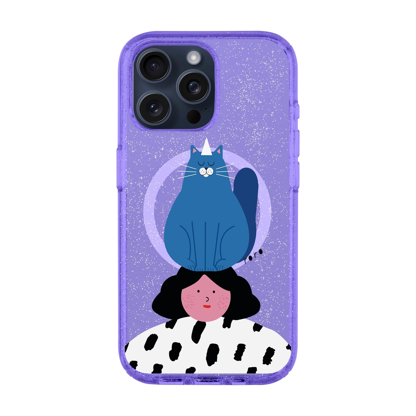NAUGHTY CAT-iPhone 15 Pro Max Shiny Kılıf MagSafe Özellikli