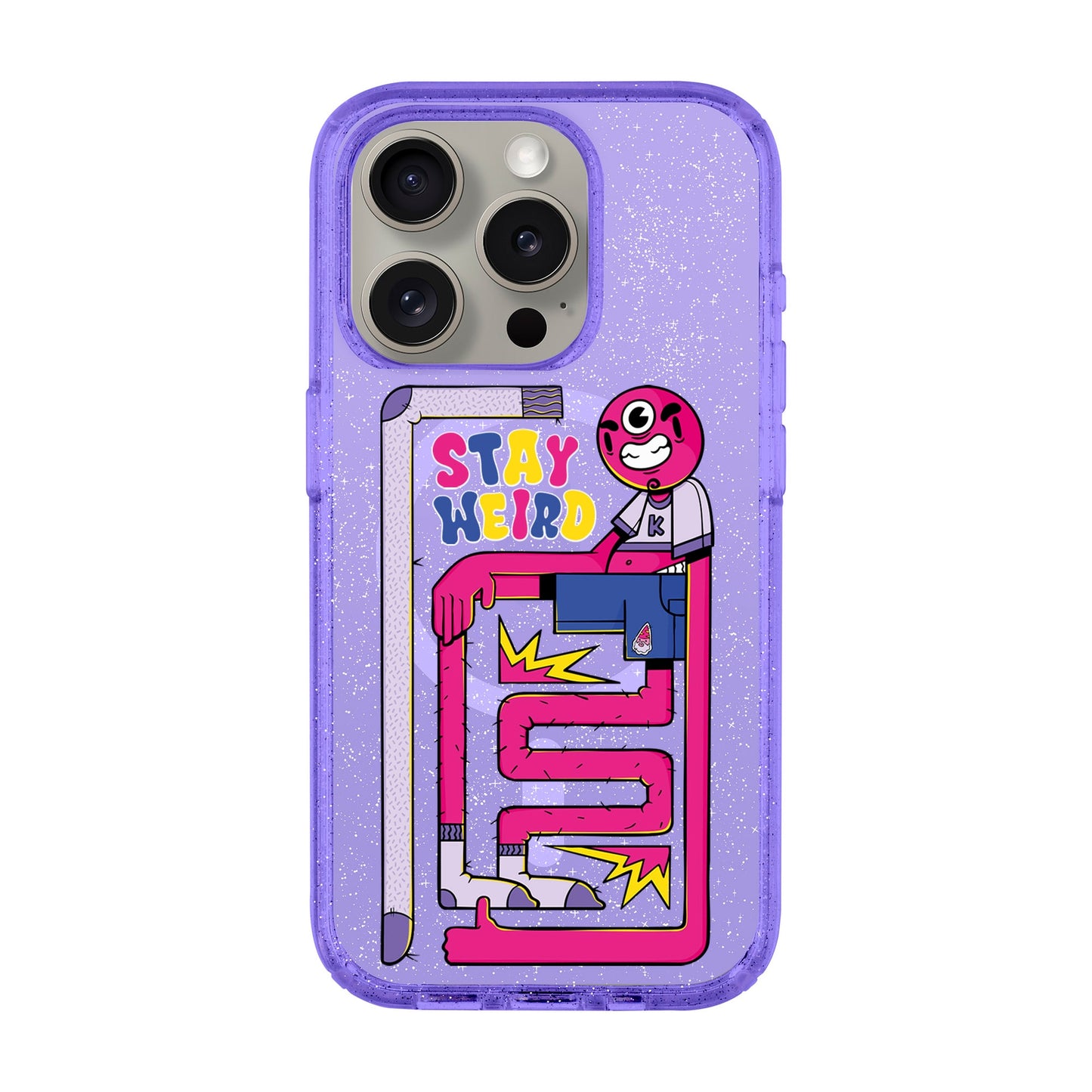 OG TOOTHY-iPhone 15 Pro Shiny Kılıf MagSafe Özellikli