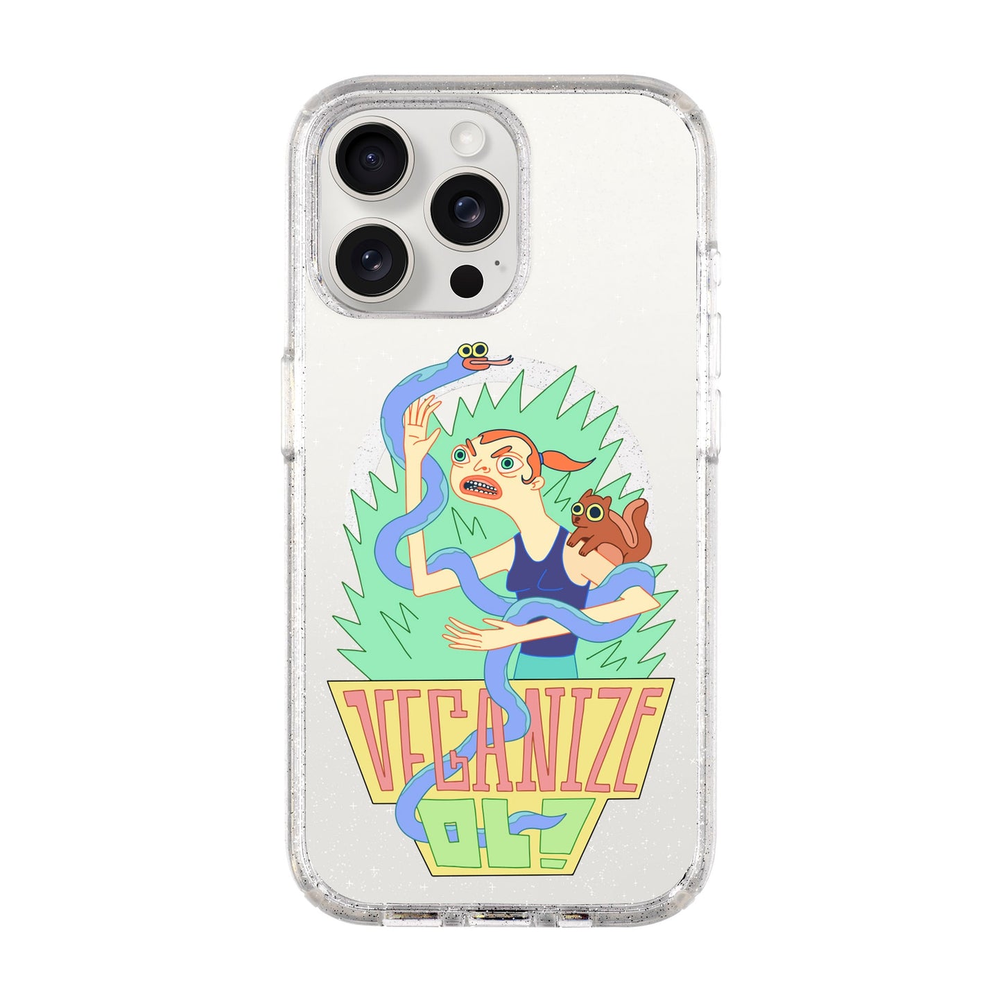 VEGANİZE-iPhone 15 Pro Max Shiny Kılıf MagSafe Özellikli