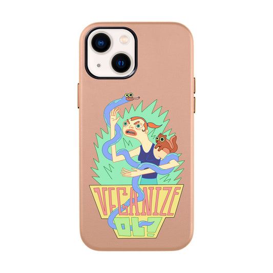 VEGANİZE-iPhone 14 Leather Kılıf