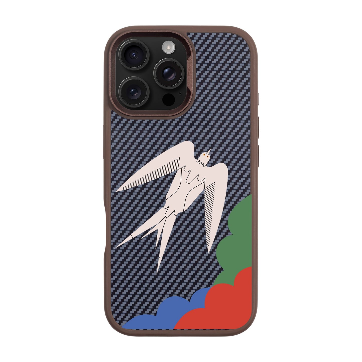 L’OISEAU LIBRE-iPhone 16 Pro Max Plaid Kılıf MagSafe Özellikli