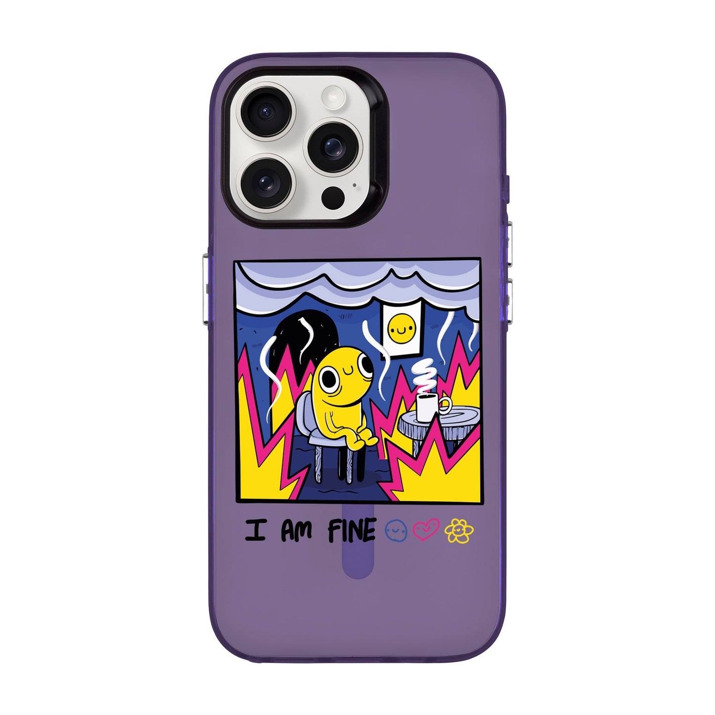 I AM FINE-iPhone 15 Pro Max Hold Kılıf MagSafe Özellikli