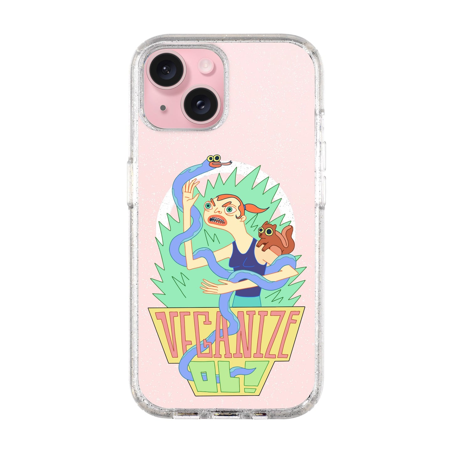 VEGANİZE-iPhone 15 Plus Shiny Kılıf MagSafe Özellikli