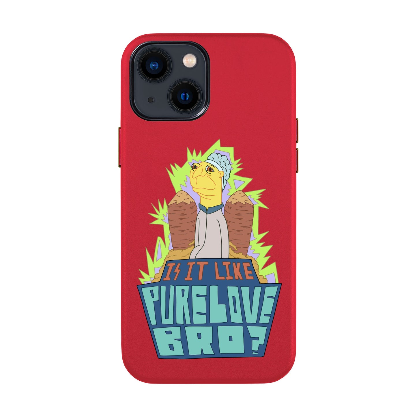 PURE LOVE-iPhone 14 Leather Kılıf
